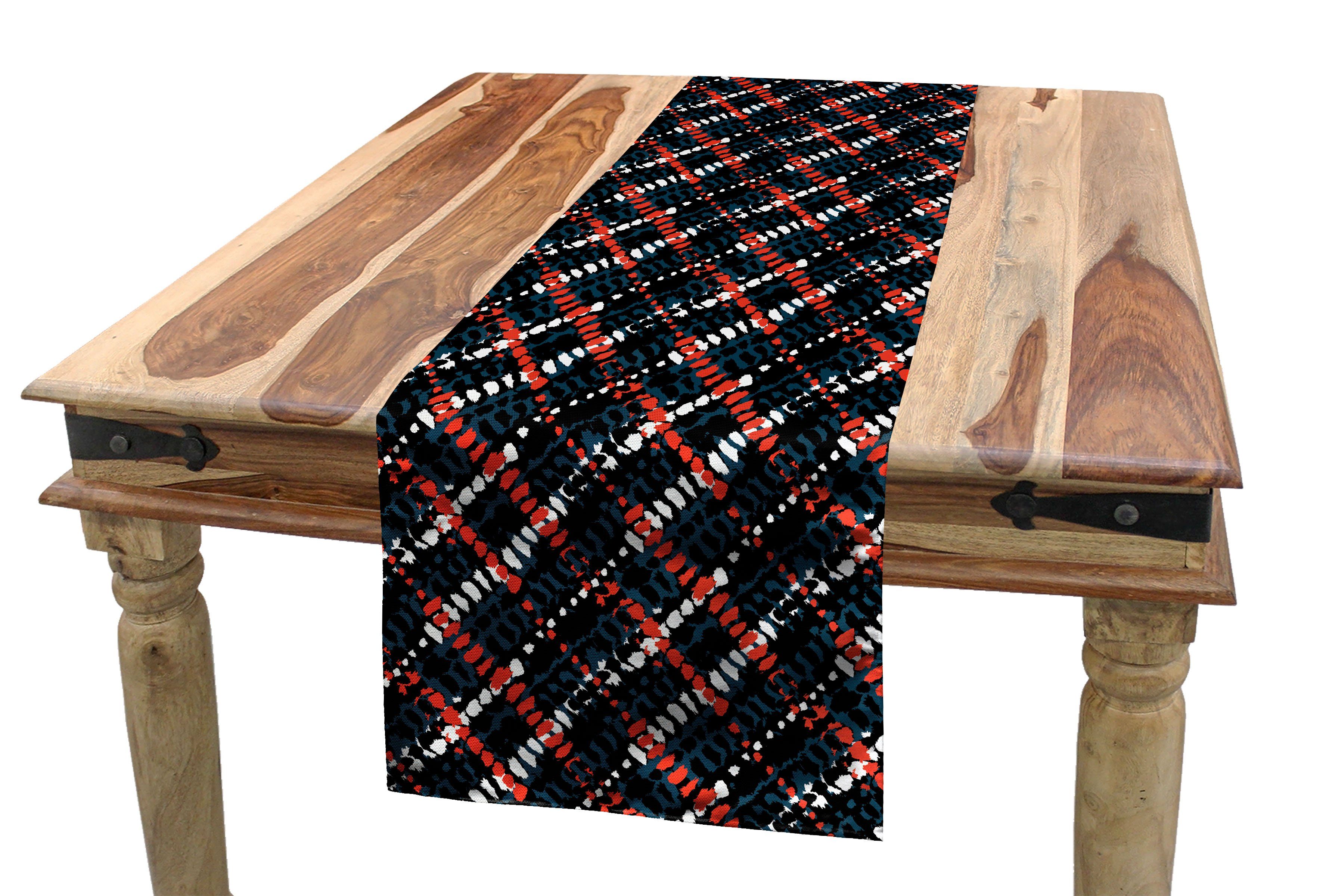 Abakuhaus Tischläufer Esszimmer Küche Rechteckiger Dekorativer Tischläufer, afrikanisch Grunge Boho African