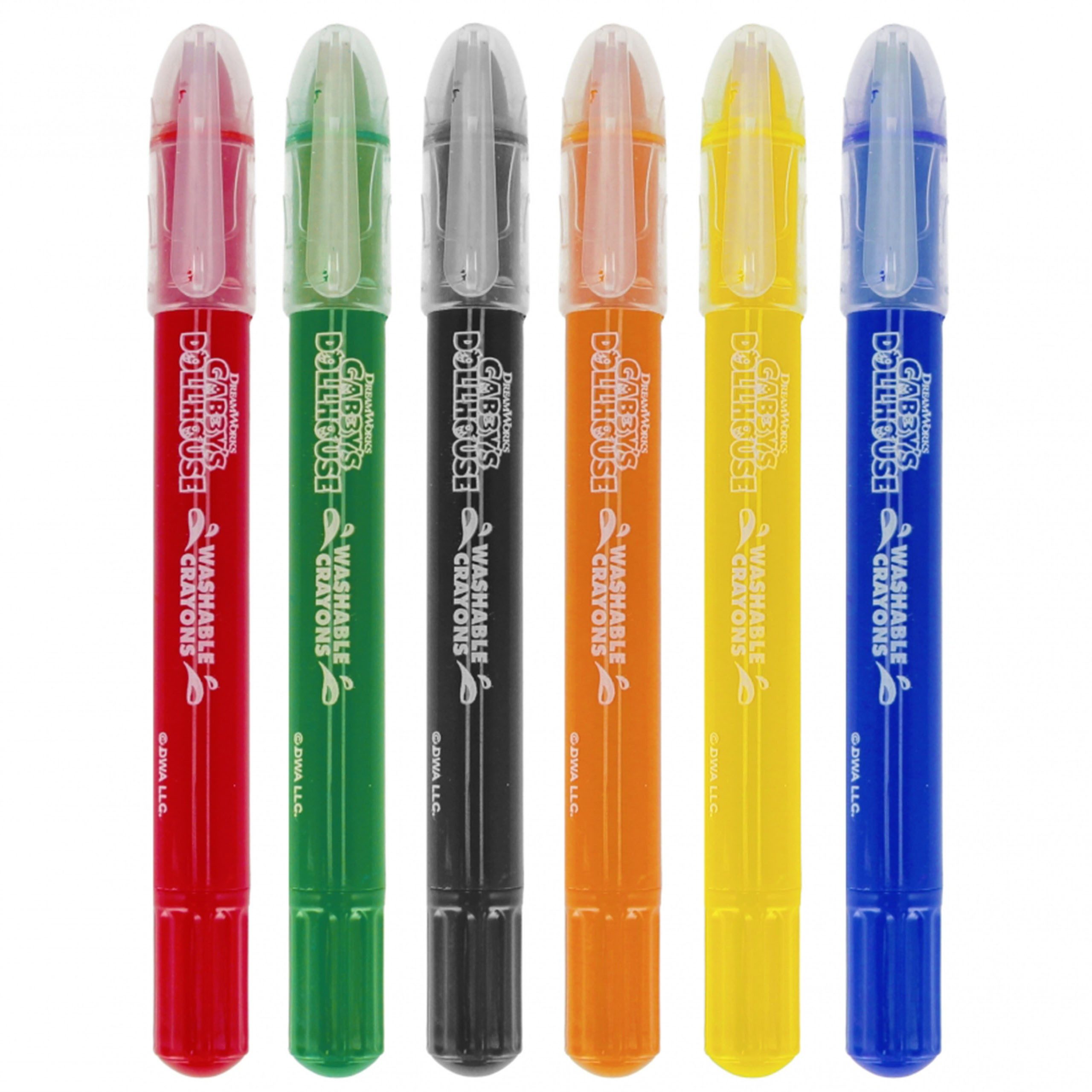 Gabby's Dollhouse Malstift Gabby's Dollhouse abwaschbare Buntstifte, Schulmalstifte 6 Farben