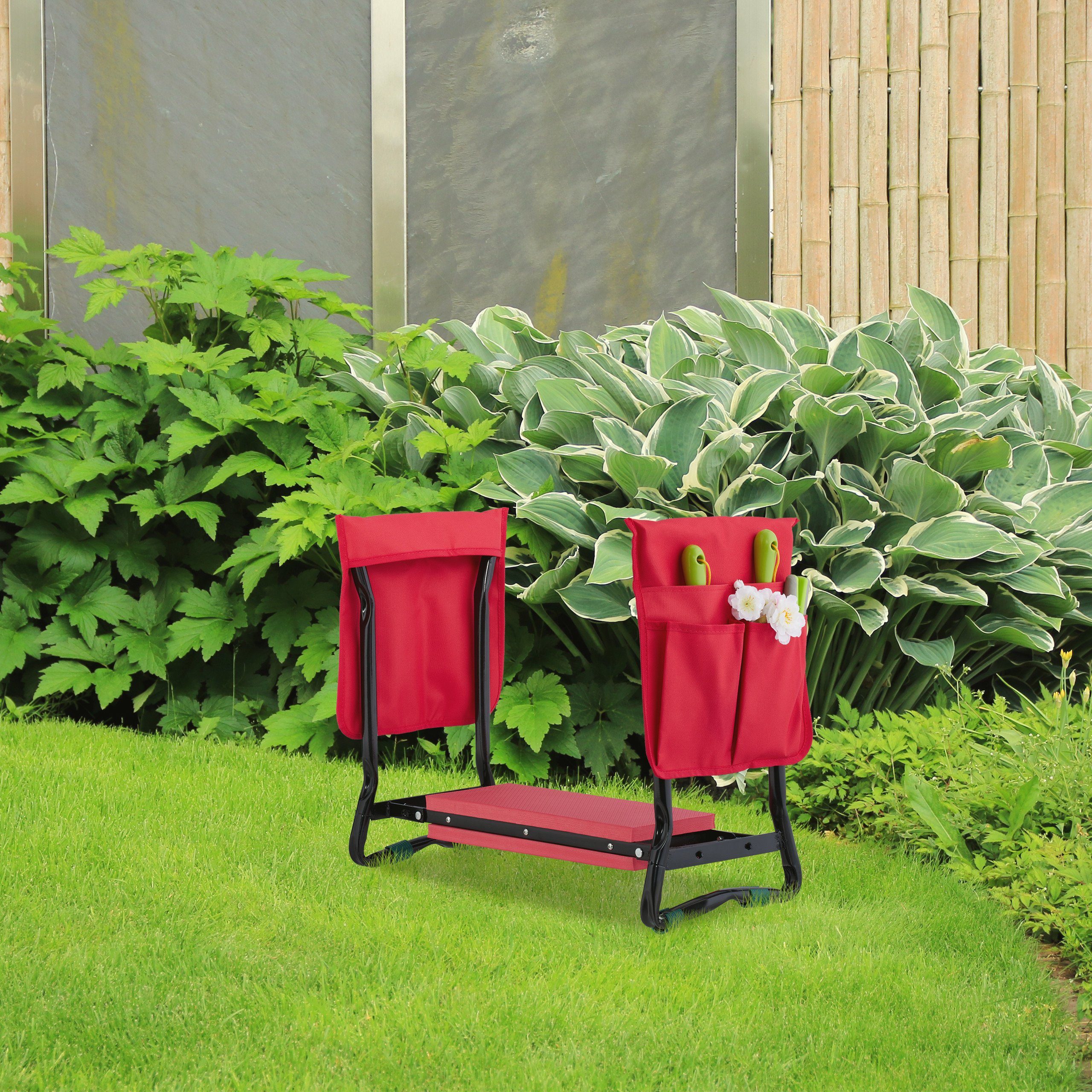 relaxdays Kniebank für Gartenarbeit, BxLxH: 65x32x50 cm,(3 St)