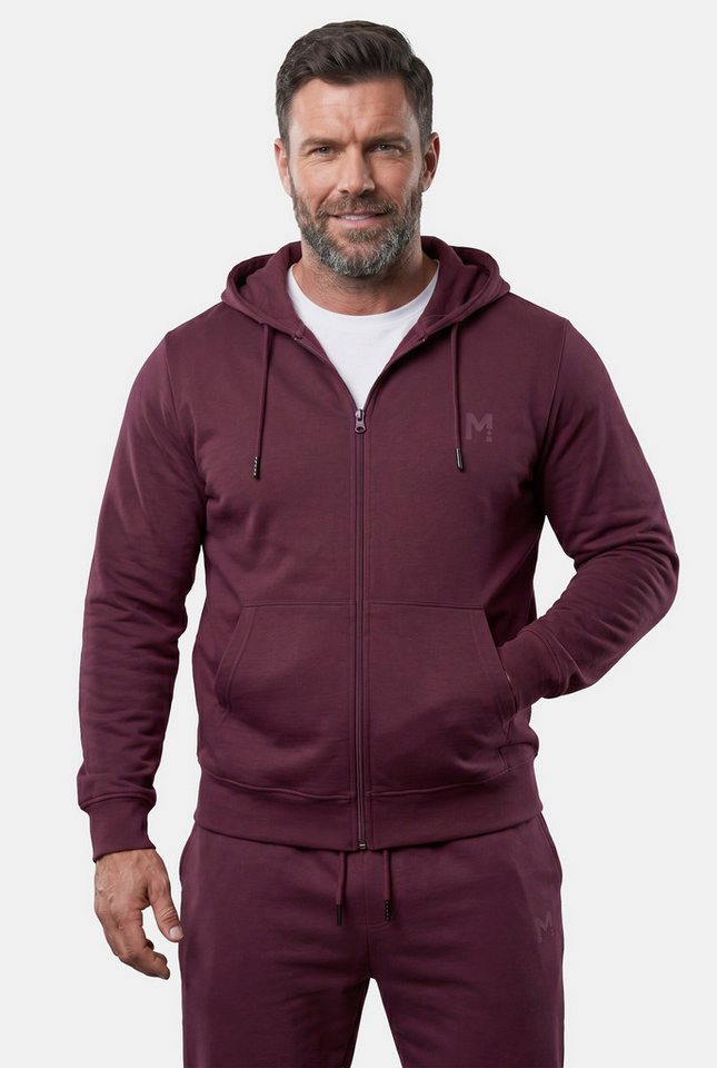 Men Plus Sweatshirt Kapuzen-Sweatjacke Basic Bestseller