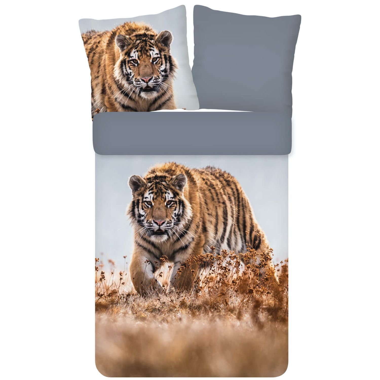 ESPiCO Bettwäsche Tiger Trendy Bedding, Renforcé, 2 teilig, Tiger, Wildnis, günstig online kaufen