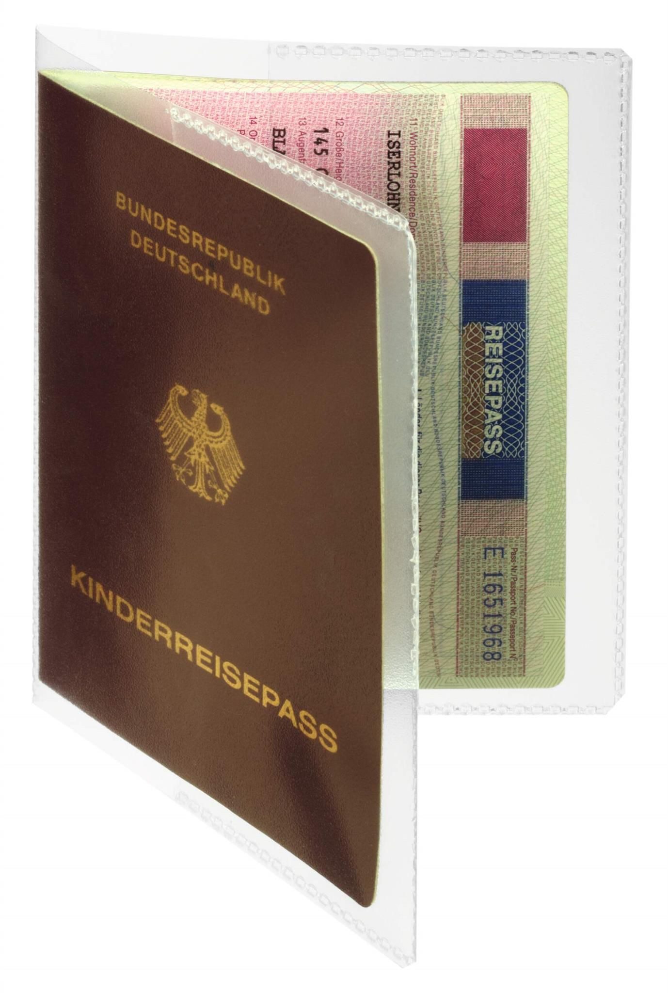 DURABLE Dokumententasche Durable Reisepasshülle tr 196x134mm Doppelformat 170 my
