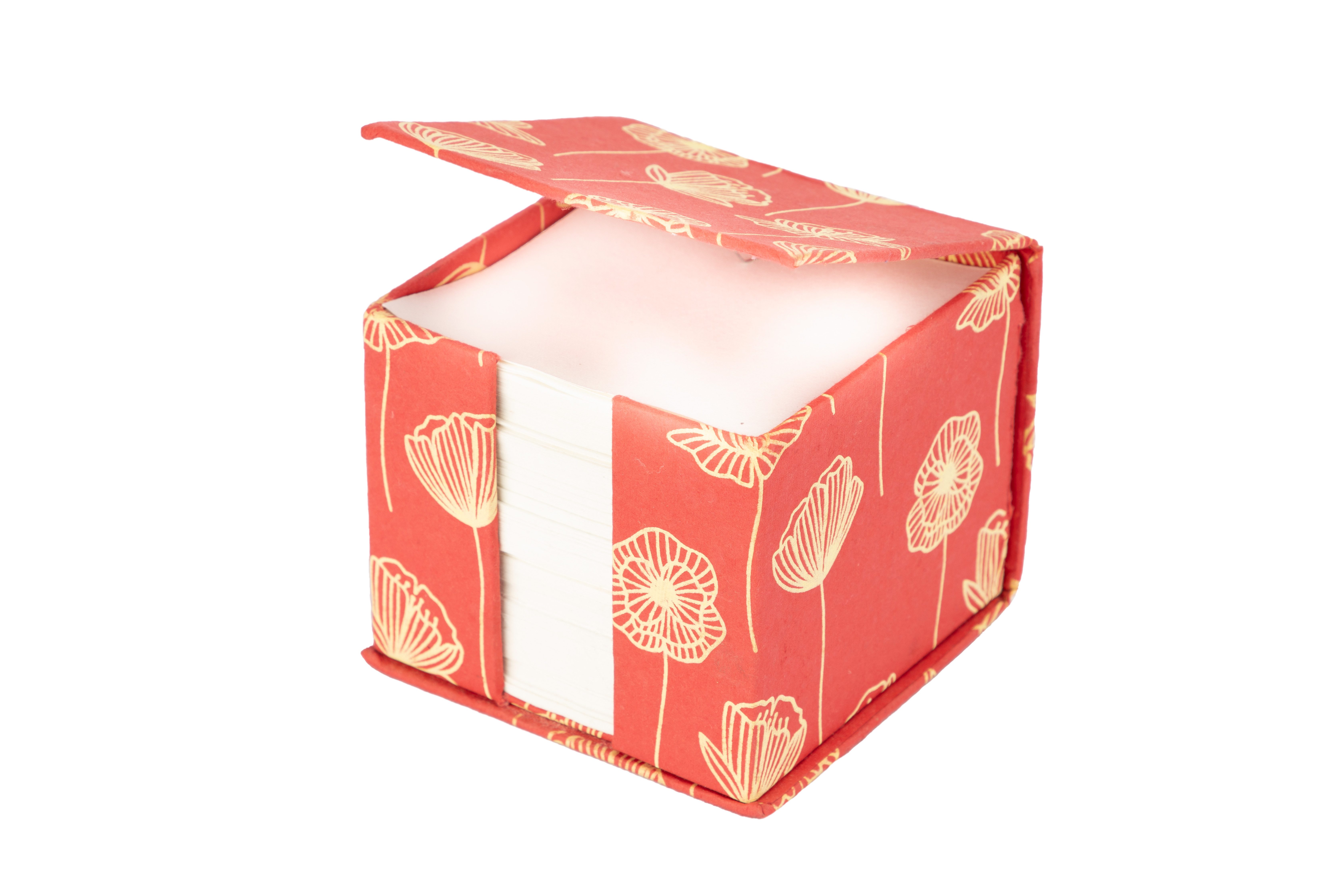 El Puente Notizzettel Zettelbox "Poppy", Handmade, Handmade