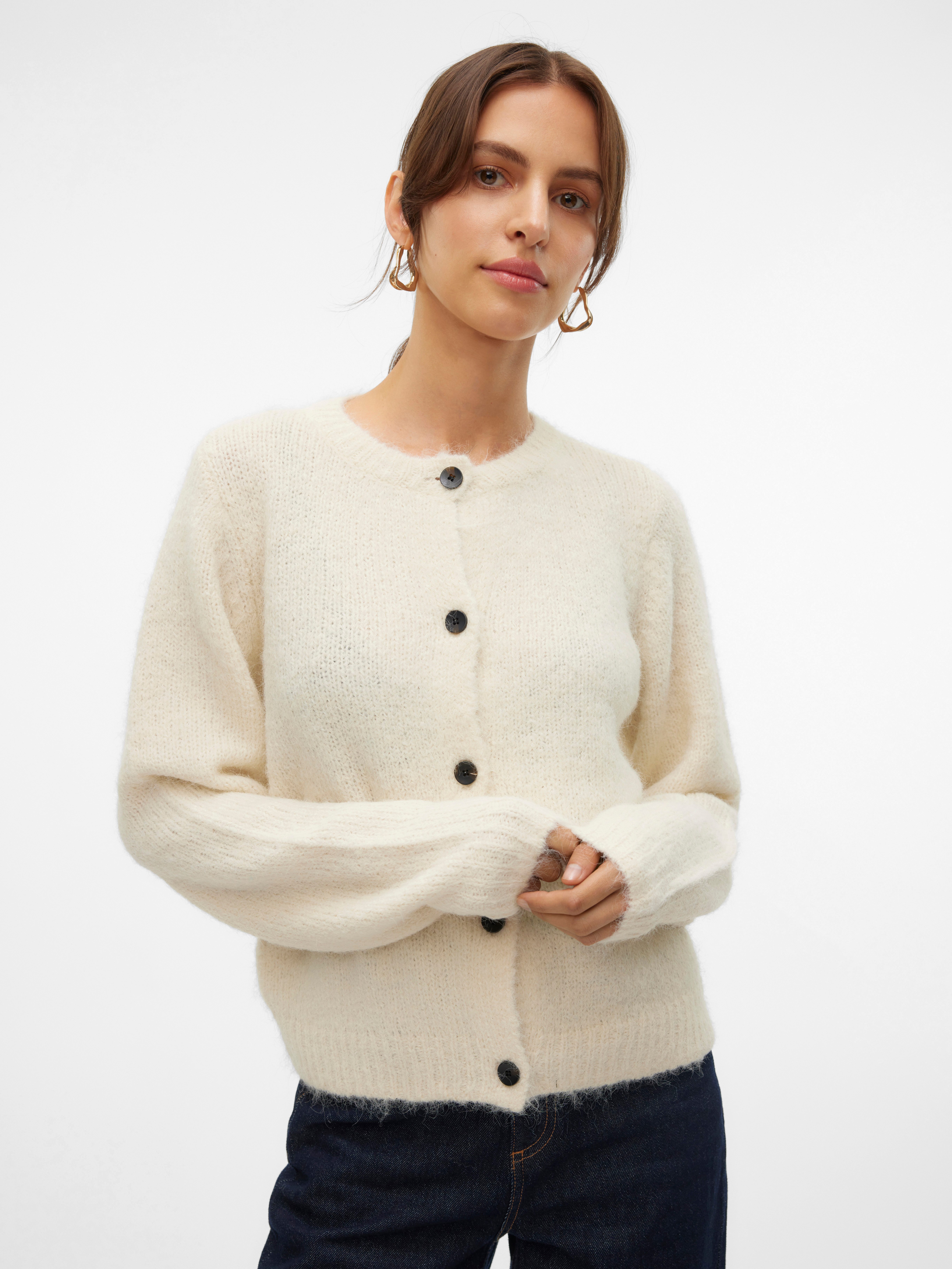 Vero Moda Strickjacke VMNOVAH LS O-NECK günstig online kaufen