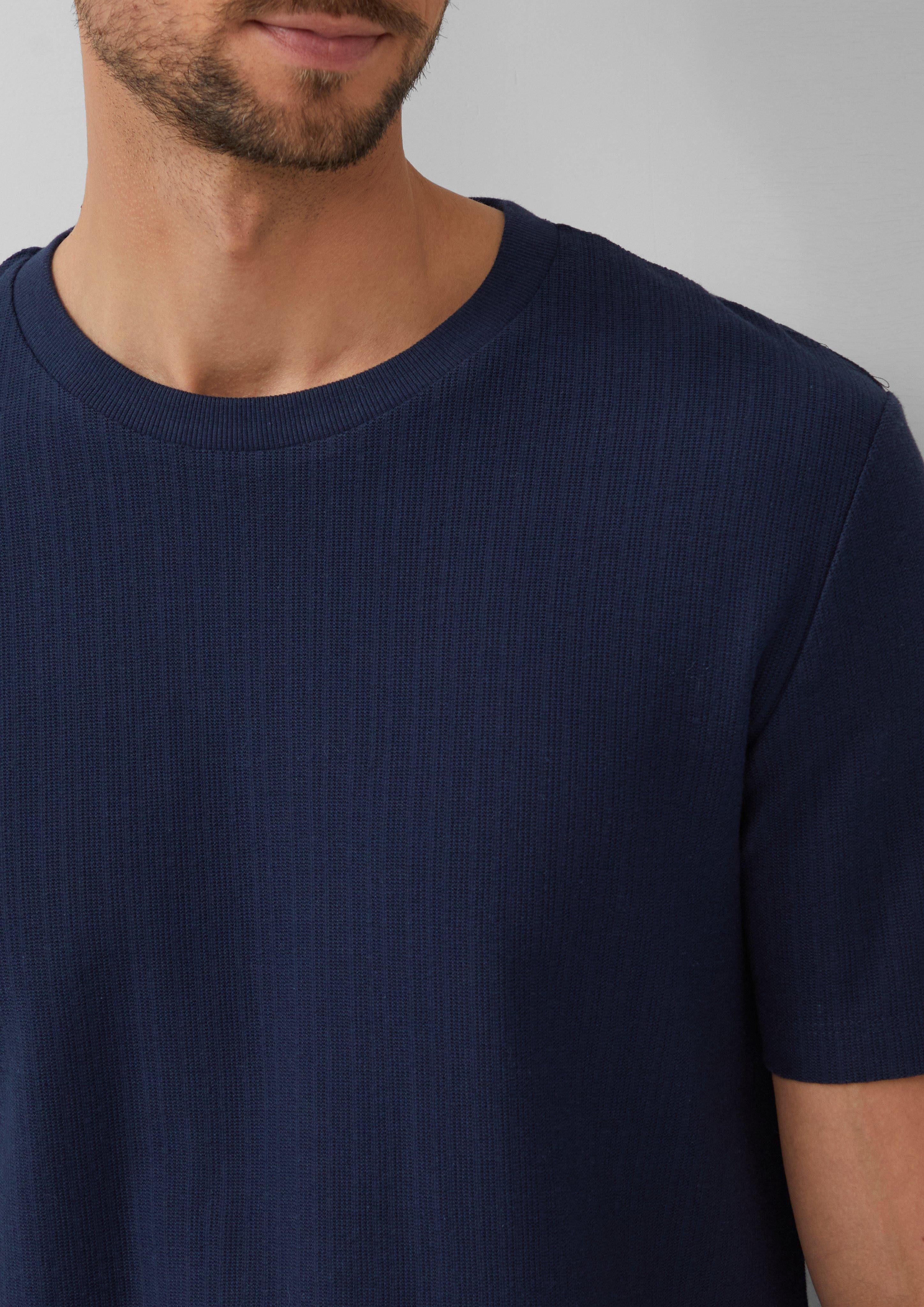 s.Oliver Kurzarmshirt Baumwoll-T-Shirt aus Strukturjersey günstig online kaufen