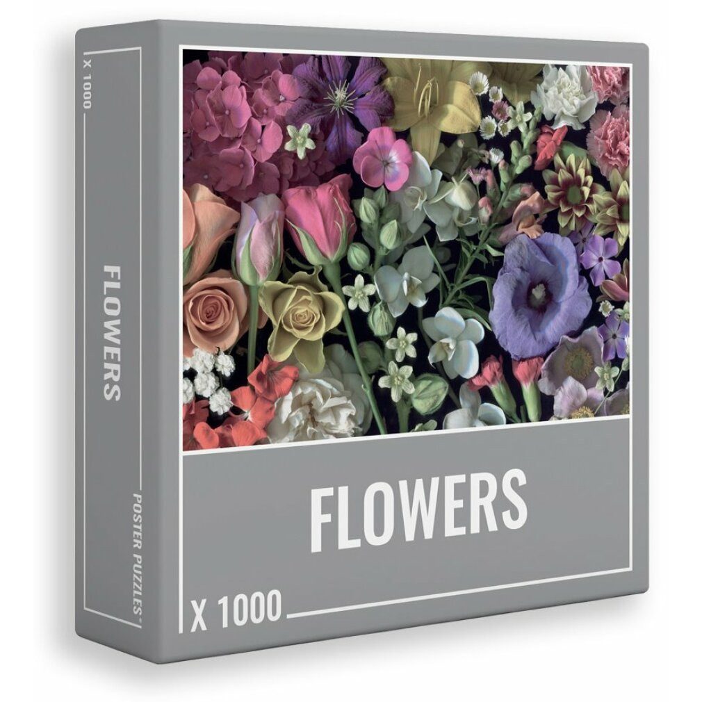 CLOUDBERRIES Puzzle Puzzle Blumen 1000 Teile, Puzzleteile