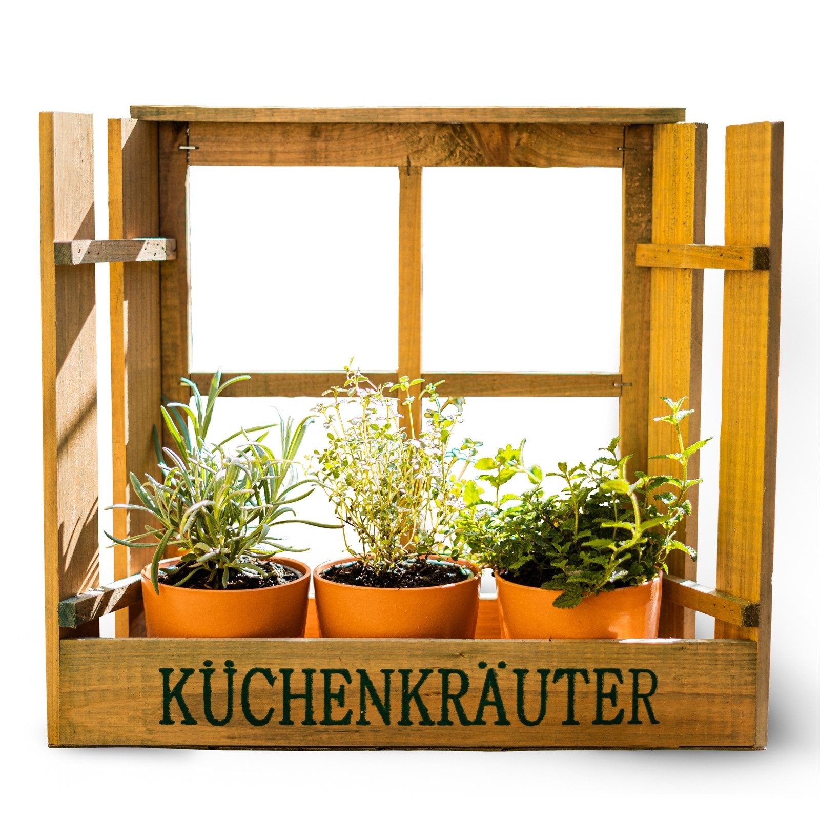 HTI-Line Kräutertopf Kräuterfenster Mina (1 St., 1 Kräuterfenster inkl. 3 T günstig online kaufen