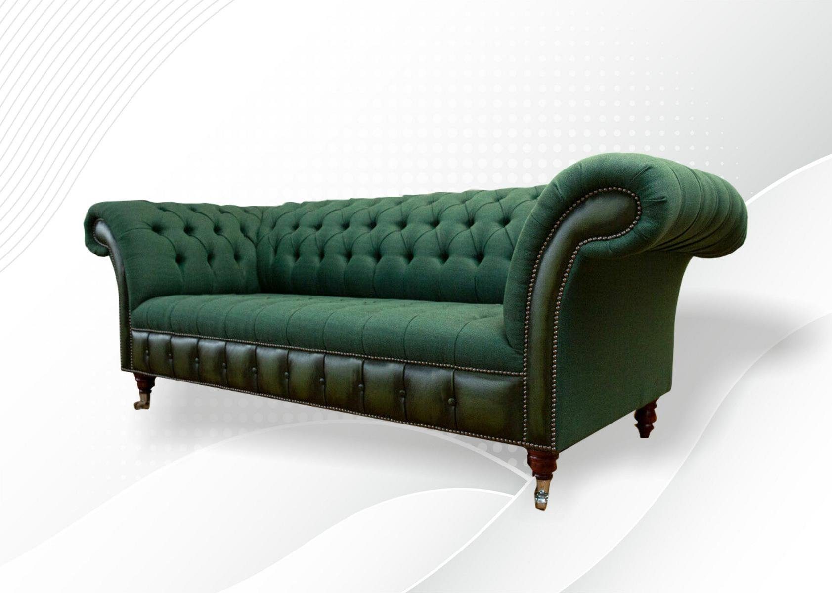 JVmoebel Chesterfield-Sofa, Chesterfield 3 Sitzer Couch Design cm Sofa 225 Sofa