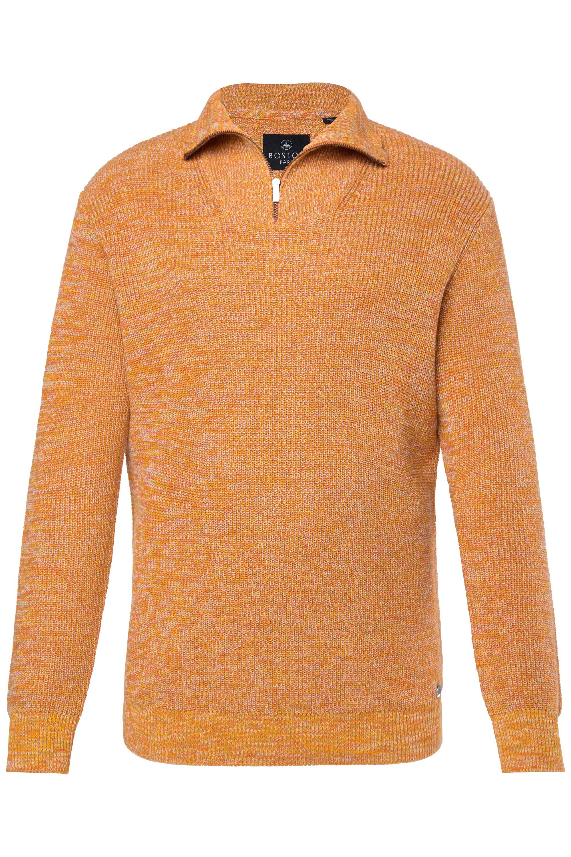 Boston Park Rundhalspullover Boston Park Troyer Melangestrick Zippkragen bi günstig online kaufen