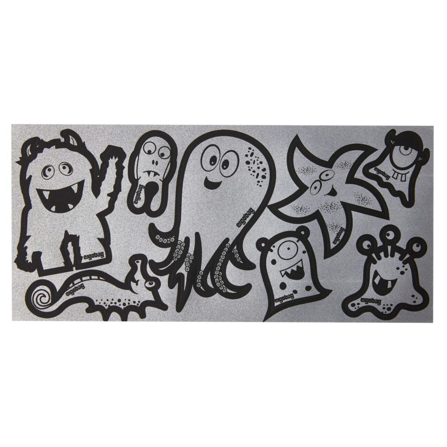ergobag Sticker Reflexie-Sticker Set Silber