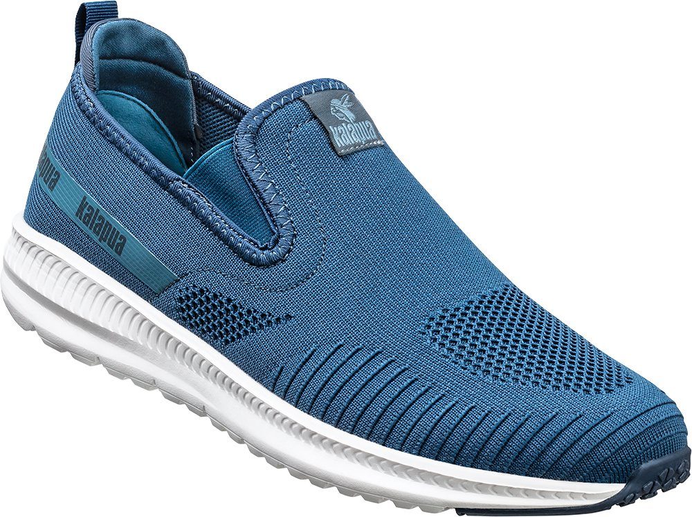 Kalapua Slip-On Sneaker ultraleicht Memory-Foam-Innensohle blau und mit