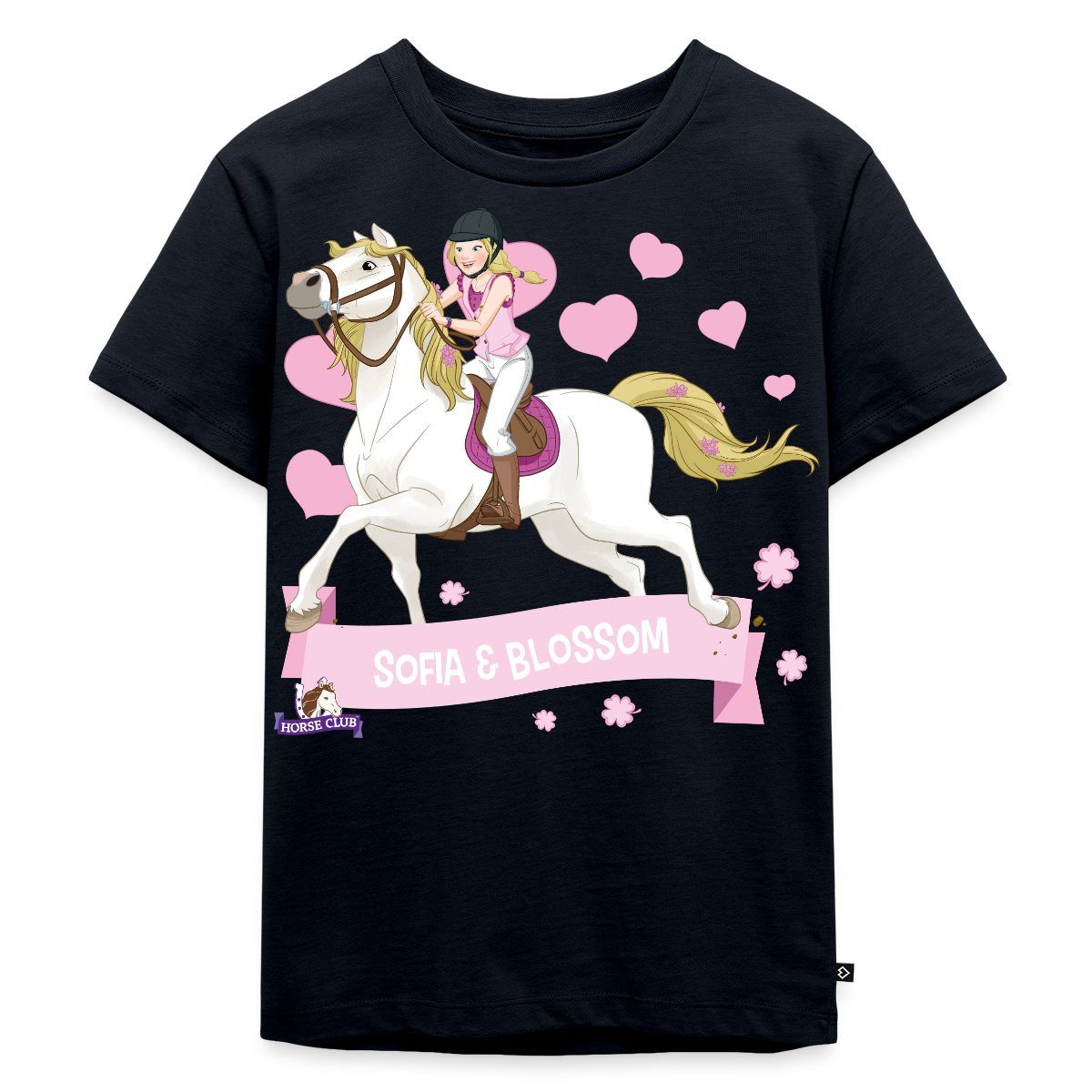 T-Shirt Schleich Horse Club Sofia & Blossom reiten aus Kinder Premium T-Shirt