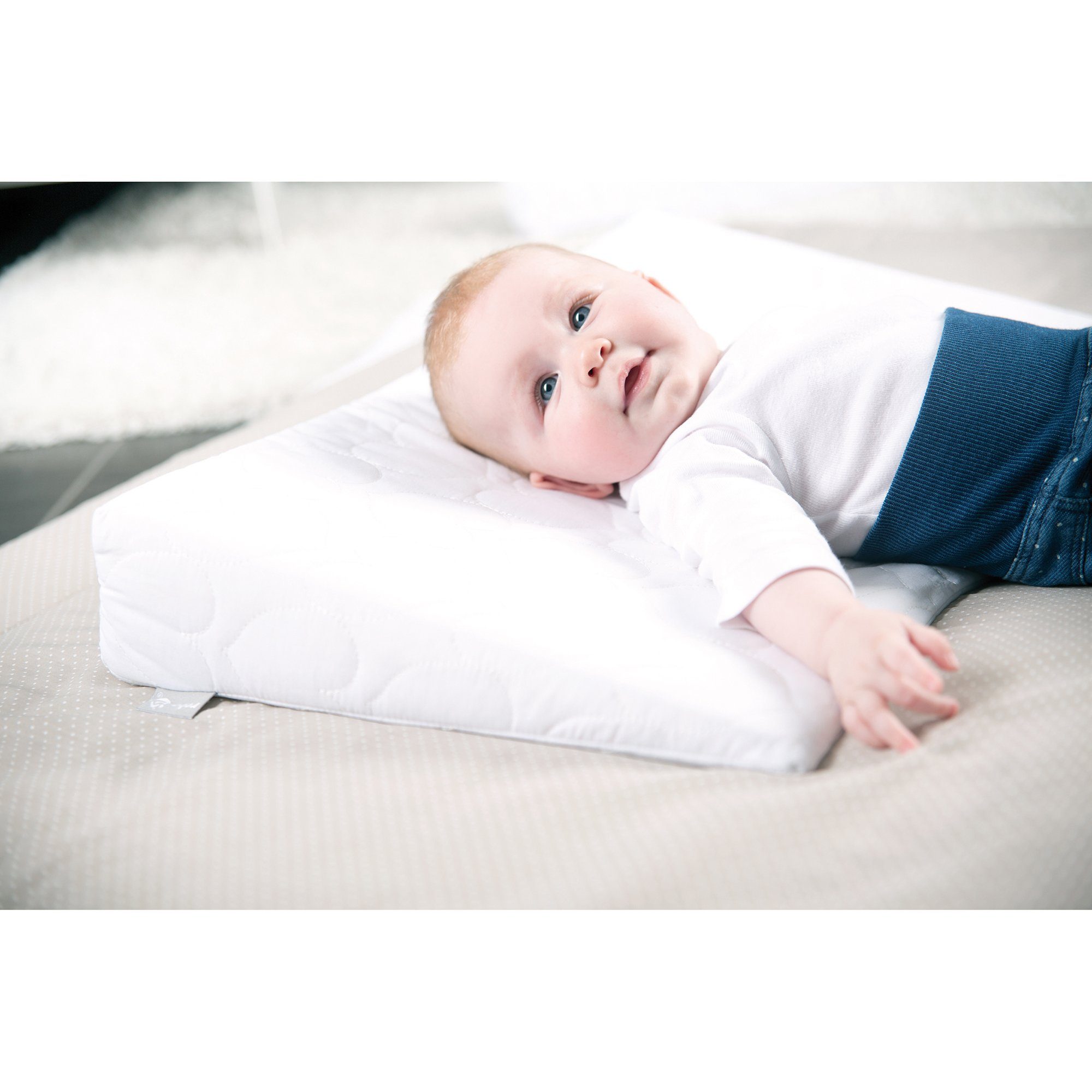 roba® Keilkissen mit abnehmbarem Bezug, Stütz- & Lagerungskissen für Babys