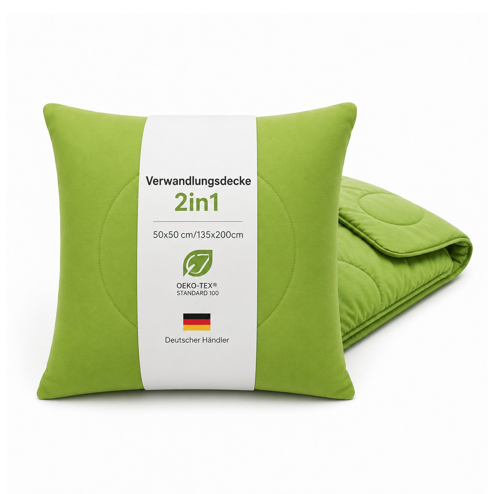 Bestlivings Kunstfaserbettdecke Kissendecke 2 in 1, Füllung: 100% Polyester, Kissen und Decke in einem, Decke 135x200 cm, Kissen 50x50 cm