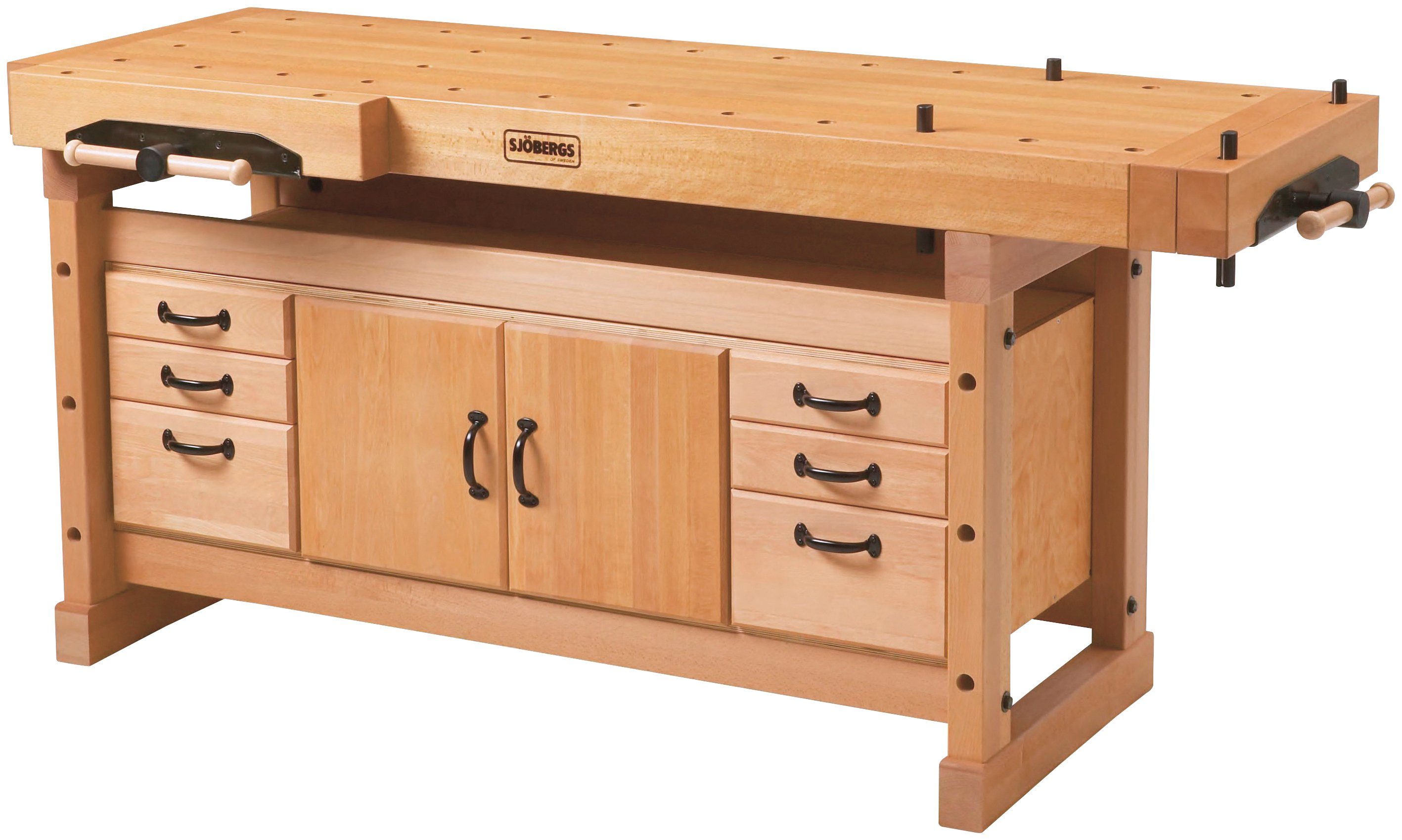 Sjöberg Hobelbank Elite 2000 + Schrank, L/B/H: ca. 194,5x74x90 cm