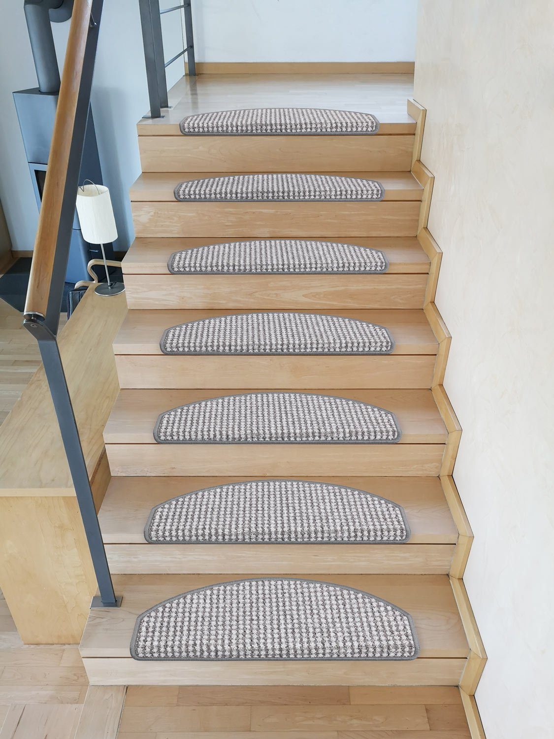 Metzker® Stufenmatte Stufenmatten Gera Halbrund Grau günstig online kaufen