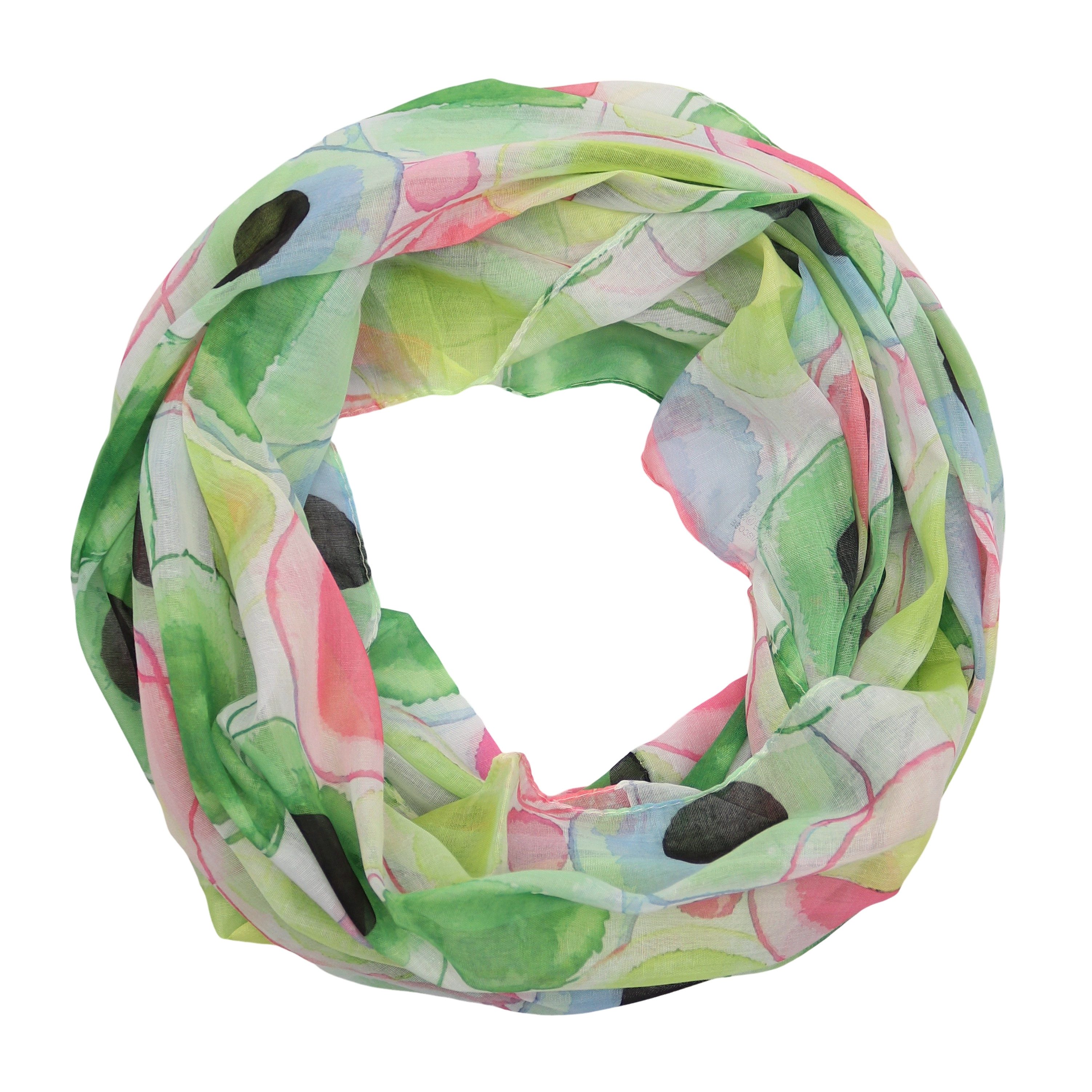 MIRROSI Loop Damen Schal mit Tollem Muster Weich aus 100% Viskose, Schlauch günstig online kaufen