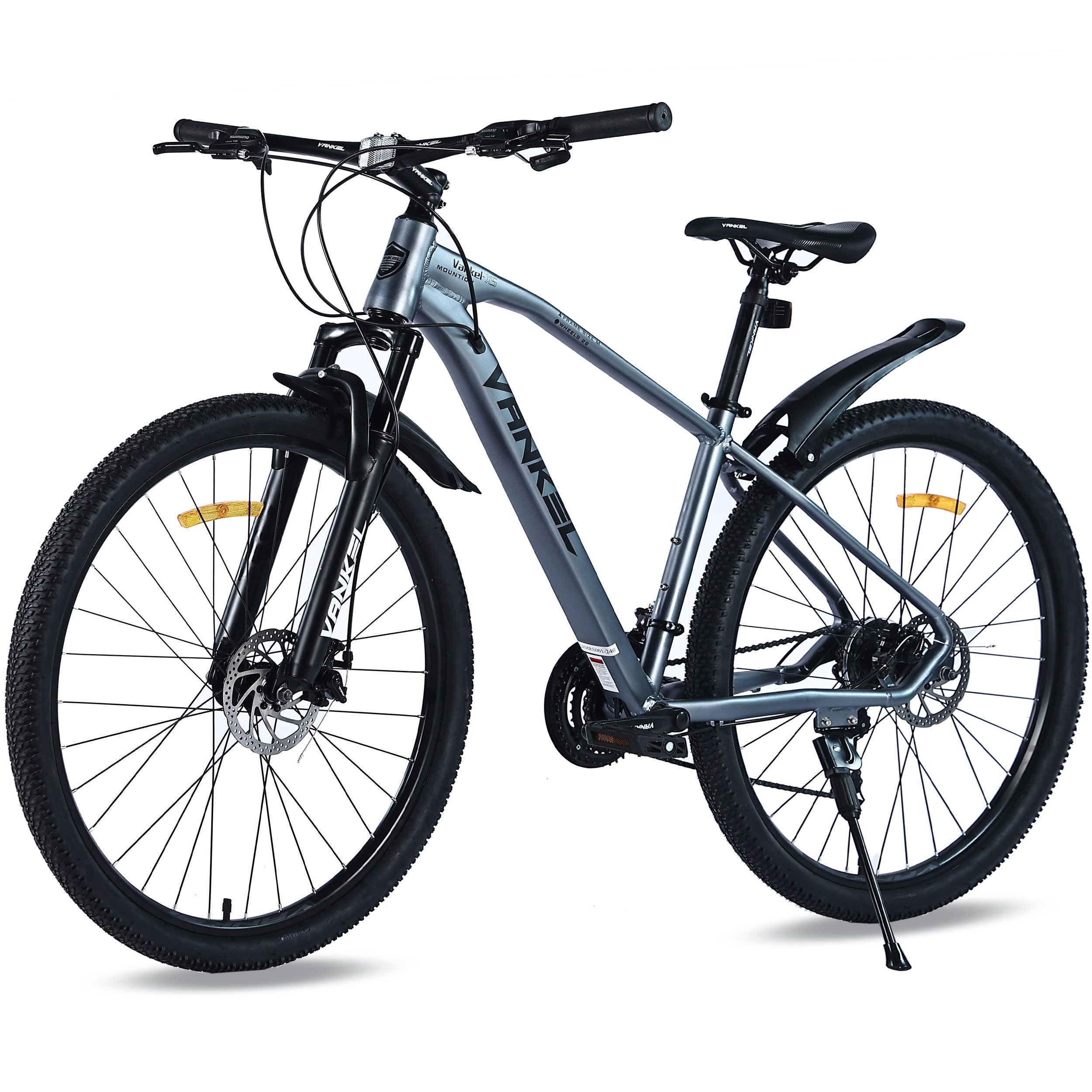Vankel Mountainbike 29 Zoll MTB mit Aluminiumrahmen, geeignet für 165 cm-195 cm, 21 Gang, Hochwertige Alu-Rahmen, Fahrrad mit MTB Reifen und Sattel