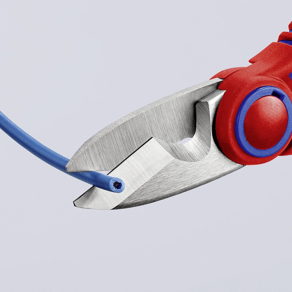 Knipex Elektrikerschere Knipex KNIPEX 95 05 10 SB Elektrikerscheren mit Mehrkomponenten-Hüllen