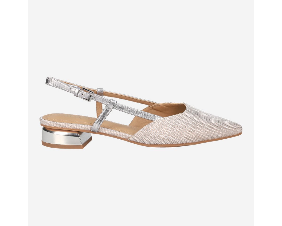 Maripé Maripé ARIZONA V.5 SILVER, Peeptoes & Slingpumps, Beige, Damen Peeptoepumps