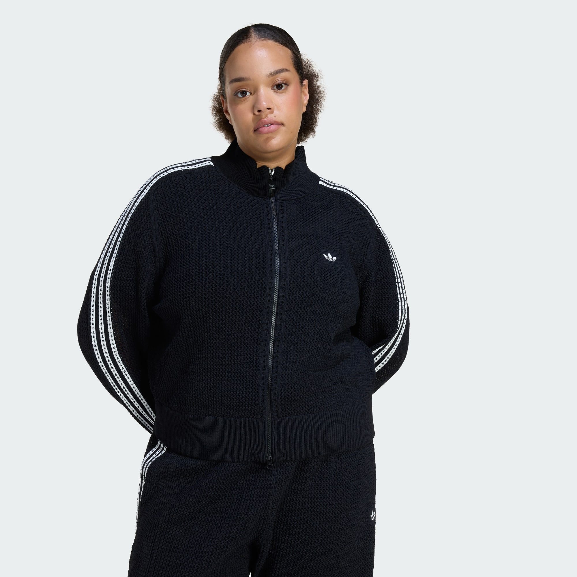 adidas Originals Trainingstop KNITTED CROCHET FIREBIRD TRAININGSJACKE (1-tlg)