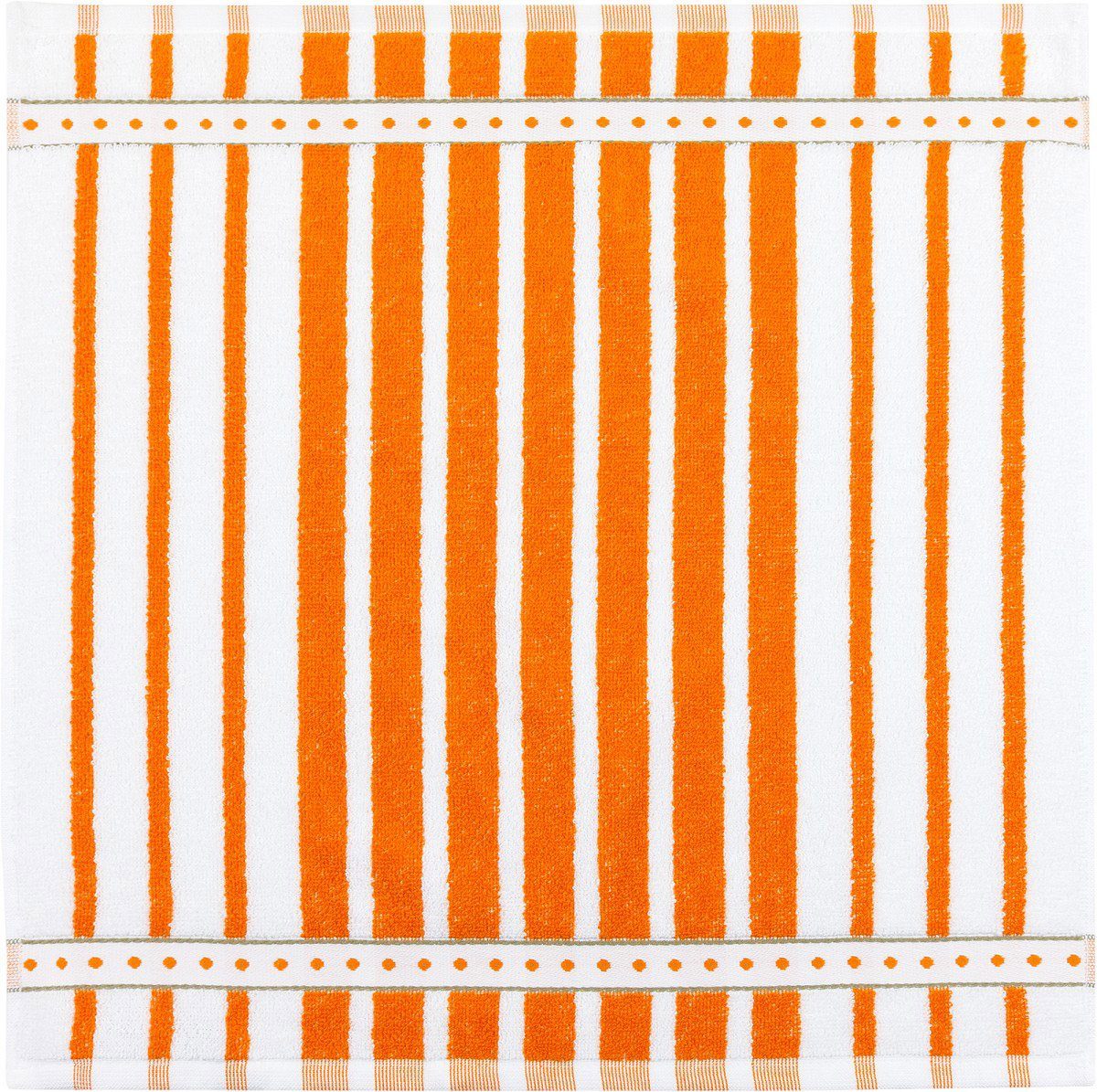 Kracht Geschirrtuch Blockstreifen, (Set, 3-tlg., Set), ca.50x50cm Pack Baumwolle Stück) Küchenhandtücher Orange Frottee (3 3er