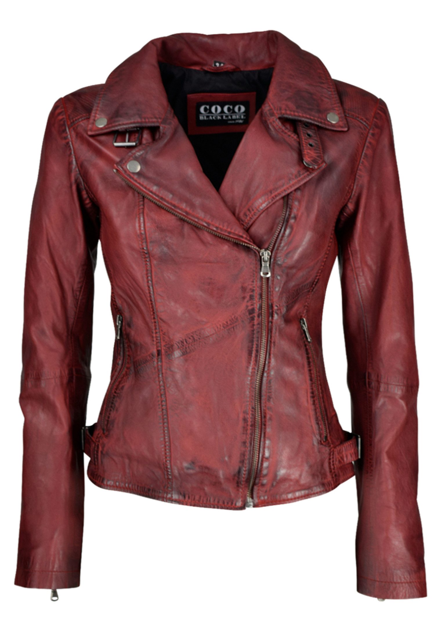CBL Lederjacke MQ-43585 mit figurbetonter Passform günstig online kaufen