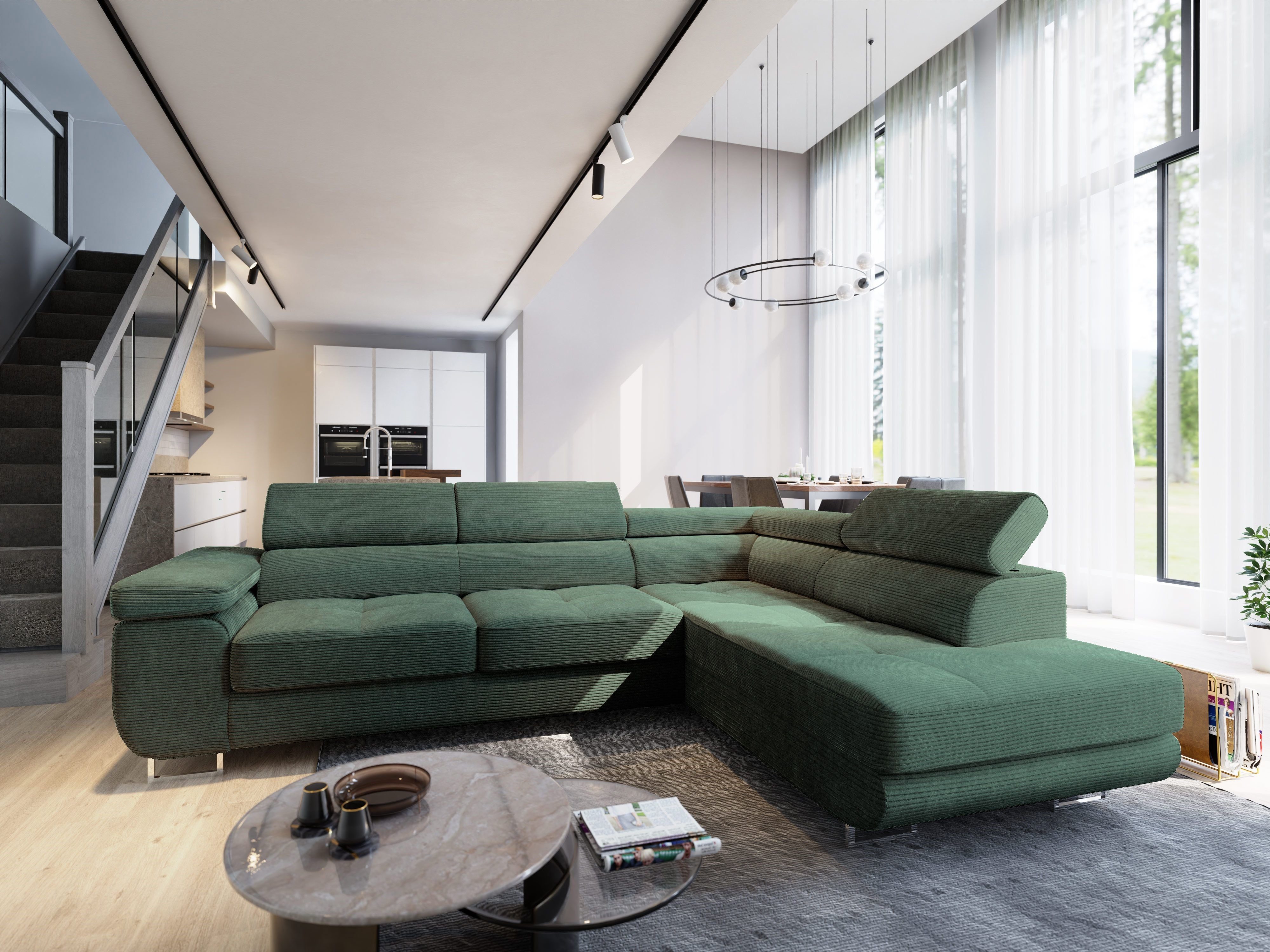 Masseno Ecksofa APIRO mit Schlaffunktion L-Form, günstig online kaufen