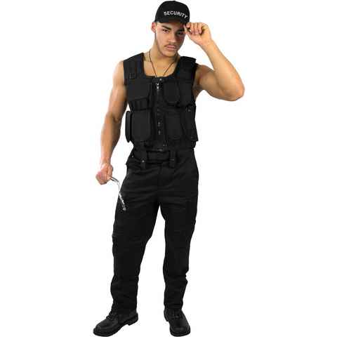 normani Polizei-Kostüm SWAT/Police/Security Karneval Kostüm, Agentenkostüm Verkleidung SWAT FBI POLICE SECURITY Faschingskostüm