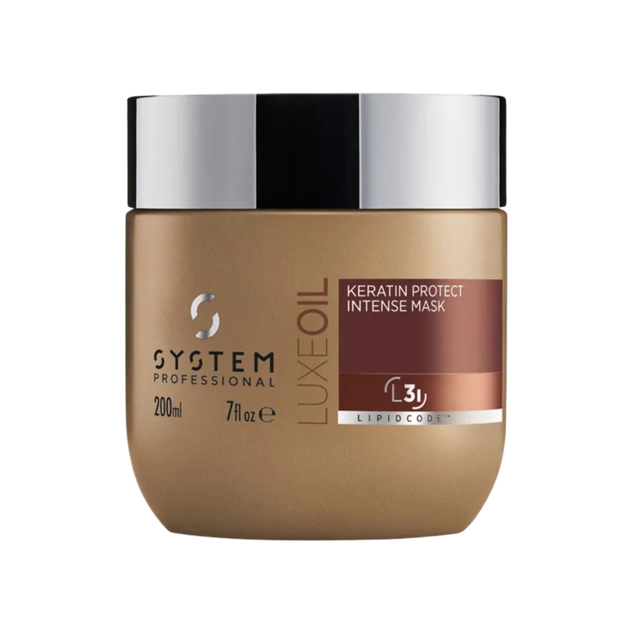 System Professional Haarkur System Professional LuxeOil Keratin Protect Intense Mask 200 ml, 1-tlg., Professionelle Salon Pflege