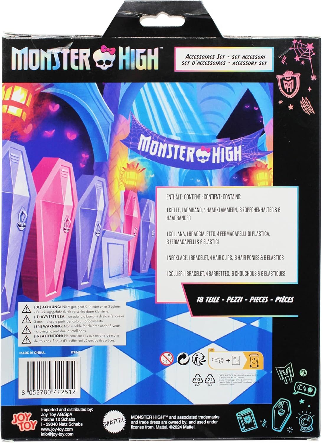 Joy Toy Haarspange Monster High Accessoiresset mit Schmuck und Haarschmuck - 18 teilig, 1-tlg.