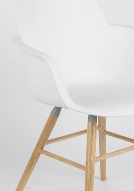 Zuiver Esszimmerstuhl Esszimmerstuhl ALBERT KUIP Weiß - Design Armlehnstuhl von ZUIVER