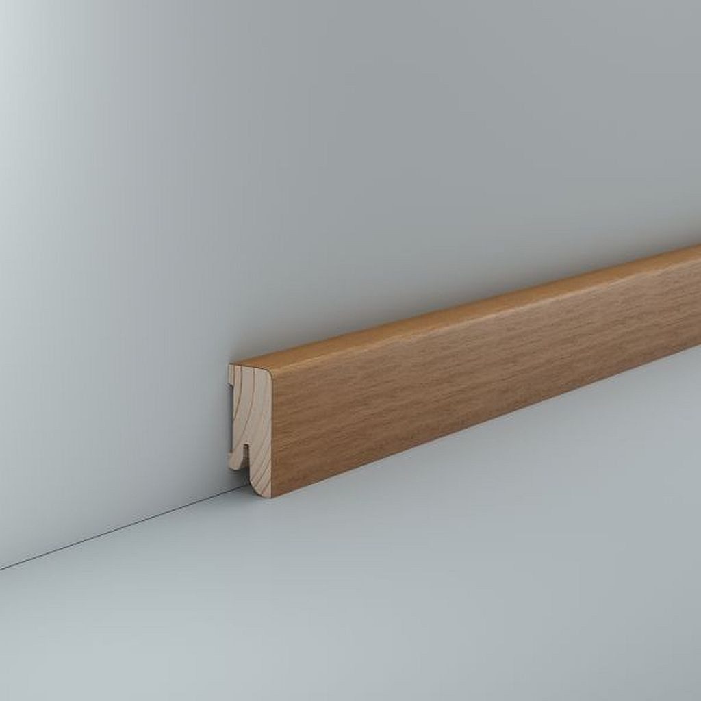 Südbrock Sockelleiste Sockelleiste Fußleiste 16 x 40 Echtholzfurnier Kirsche, L: 250 cm, H: 4 cm, 1-St.