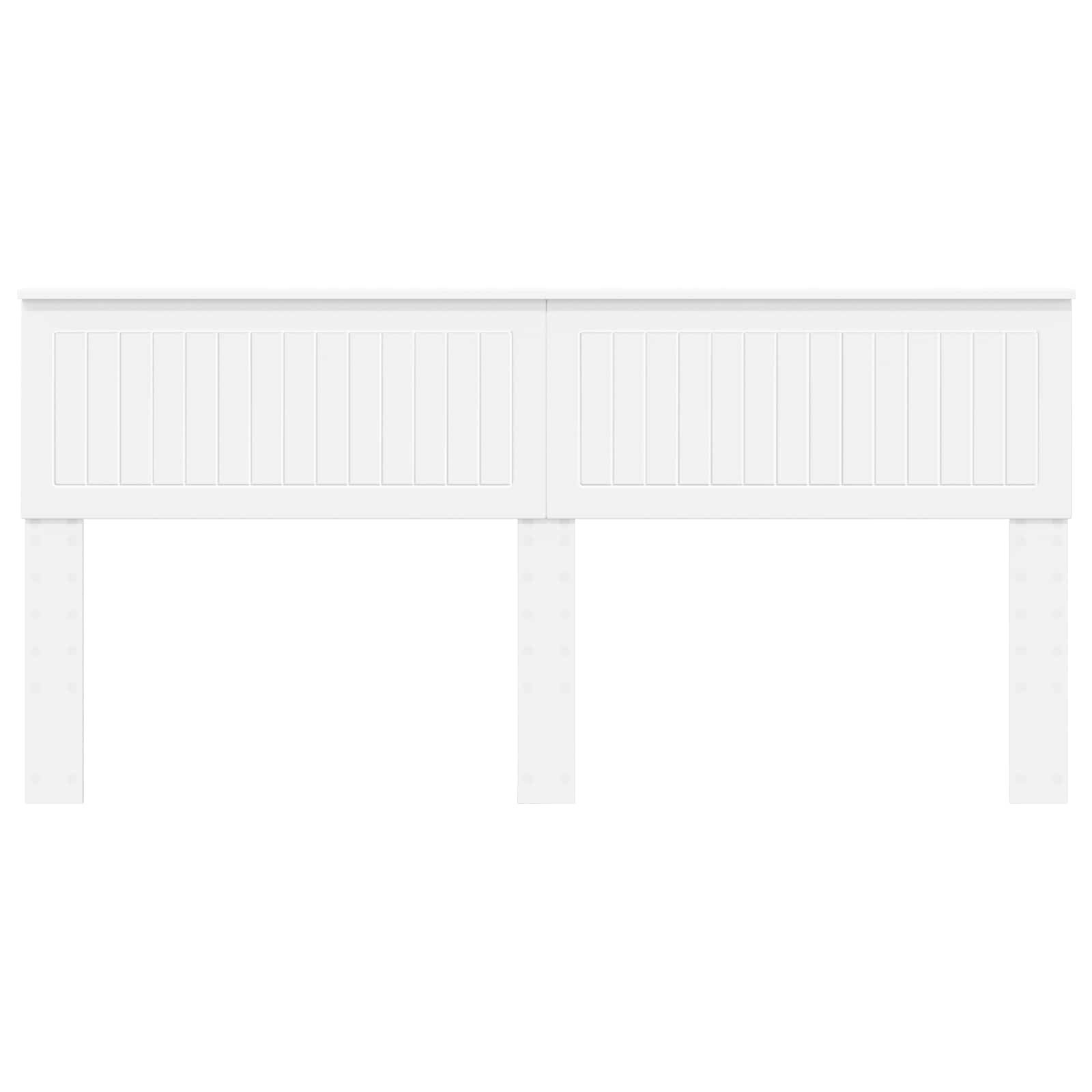 vidaXL Bett Kopfteil Weiß Holzwerkstoff (1-tlg) – Bild 4 von 5