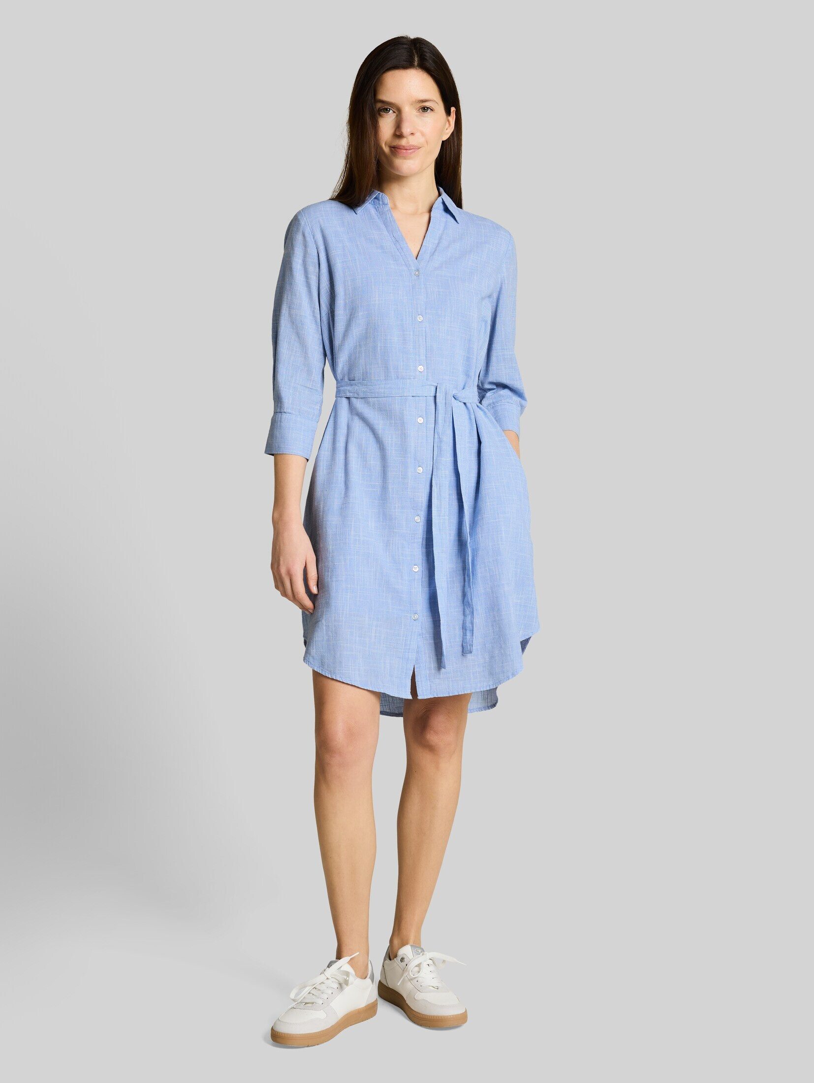 TOM TAILOR Jerseykleid Kleider & Jumpsuits Blusenkleid mit Bindegürtel