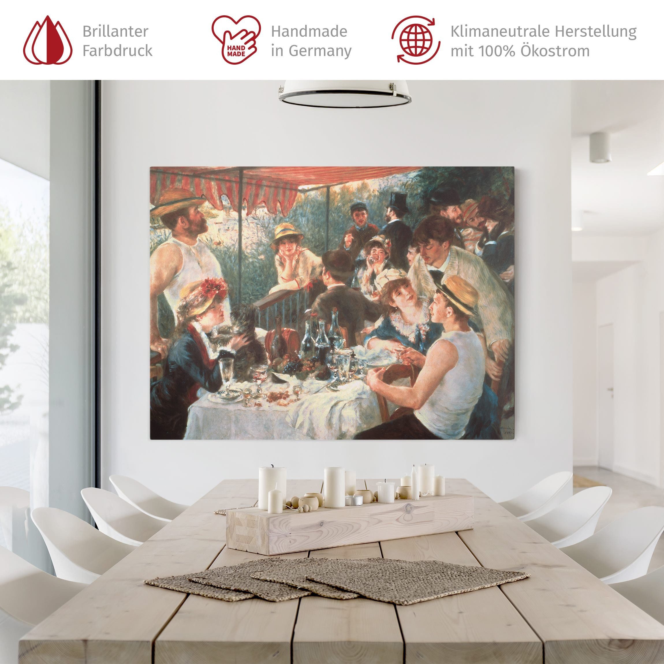 Bilderdepot24 Leinwandbild Kunstdruck Auguste Renoir Frühstück günstig online kaufen