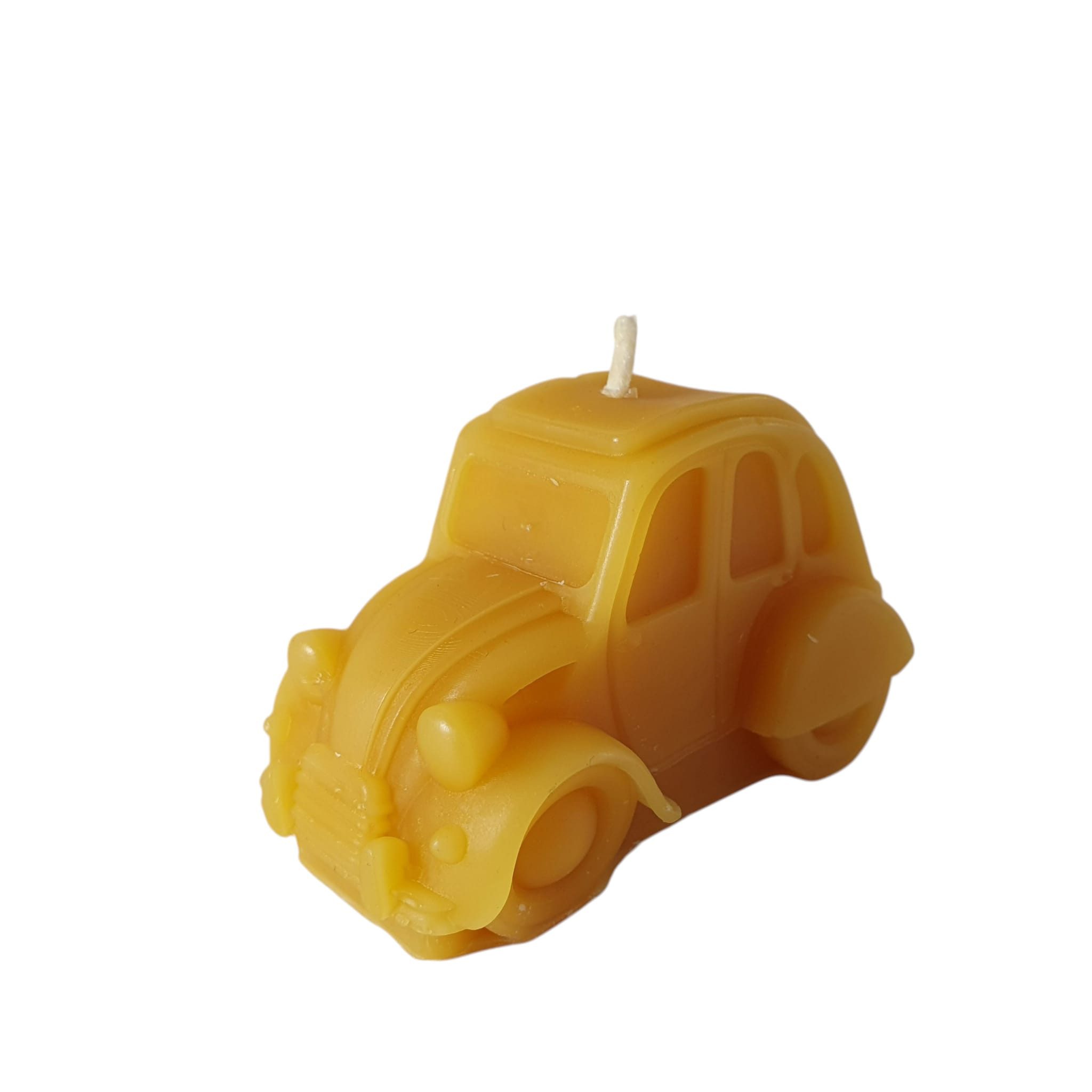 Aspinaworld Bienenwachskerze Auto Kerze Ente 7 cm – Kerze aus Bienenwachs