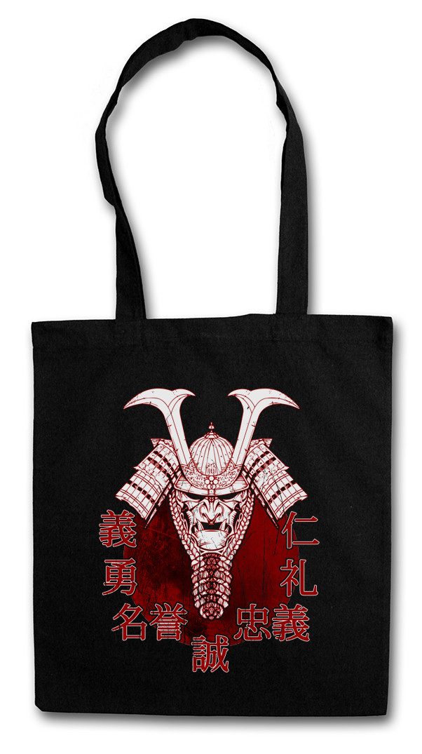 Beuteltasche Bushido Samurai II Stofftasche Ninja Banzai Krieger Rüstung Helm