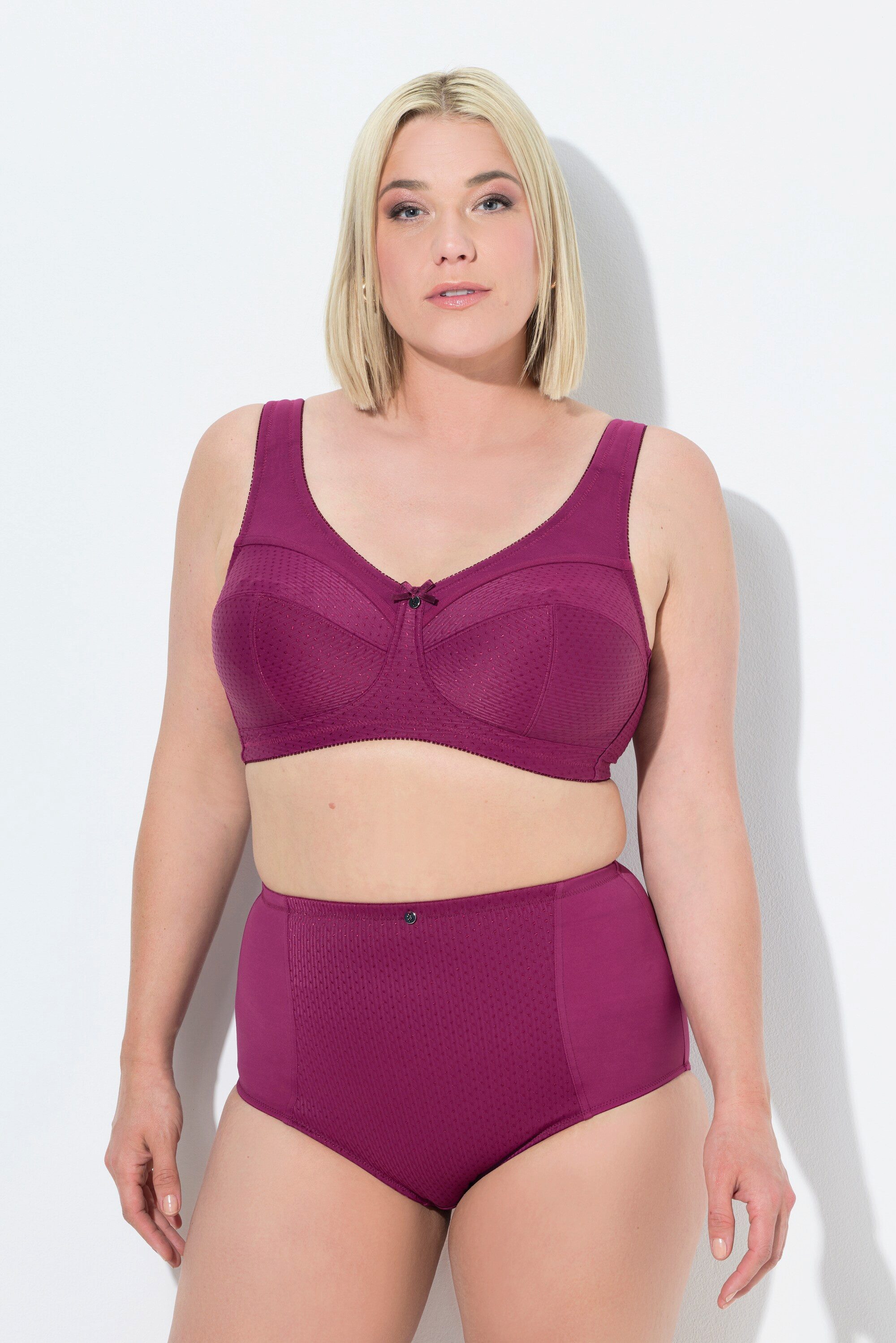 Ulla Popken Entlastungs-BH Entlastungs-BH Struktur ohne Bügel