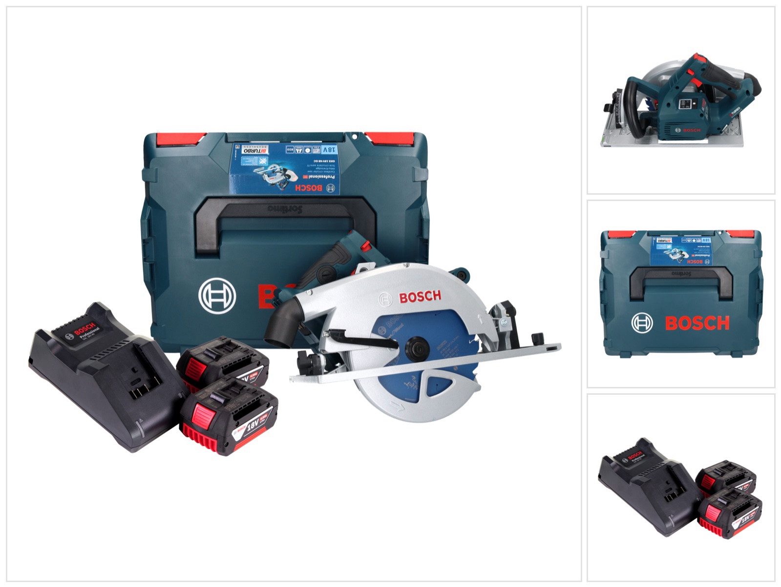 Bosch Professional Kompakt-Handkreissäge GKS 18V-68 GC Professional Akku Handkreissäge 18 V 190 mm Biturbo Bru