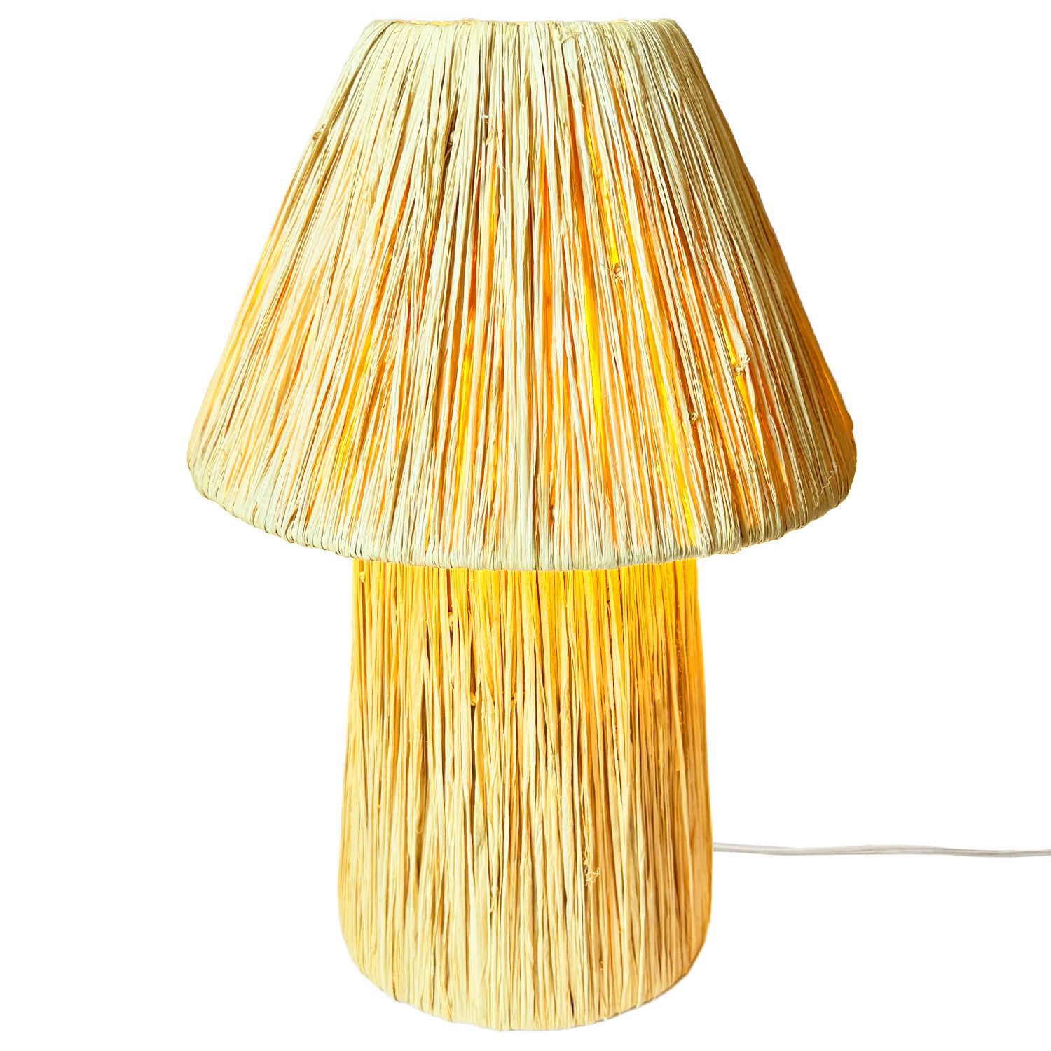 Stehlampe Boho Deko Tischlampe Nachttischlampe Morjan Beige