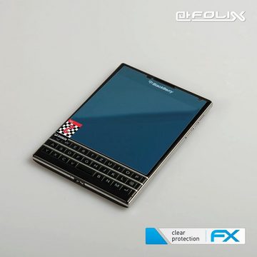 atFoliX Schutzfolie Displayschutz für Blackberry Passport, (3 Folien), Ultraklar und hartbeschichtet