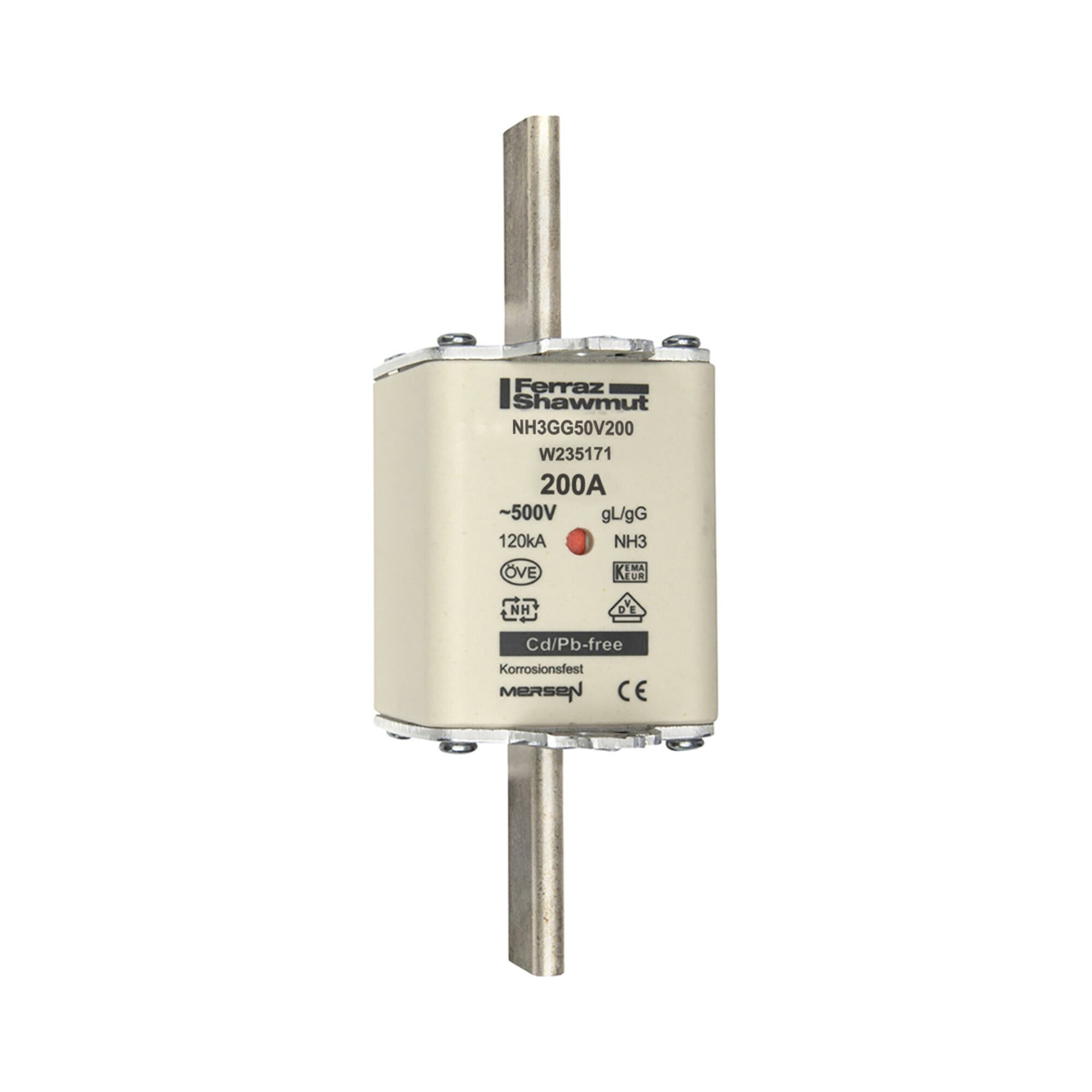 MERSEN Sicherungsringzange Mersen NH-Sicherungseinsatz SF Gr.3 gG 200A/500V KM NH3GG50V200