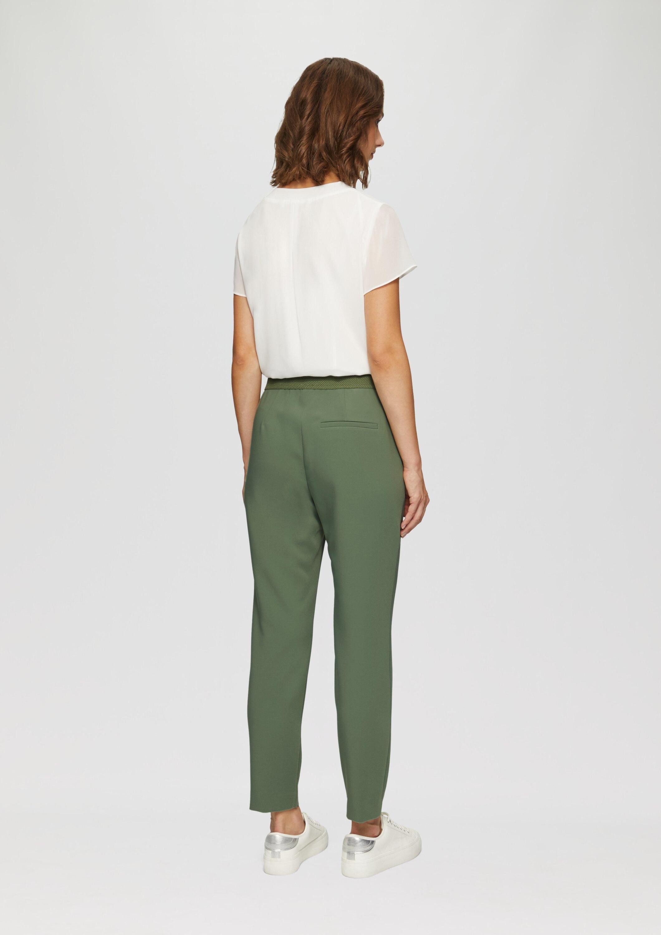 s.Oliver 7/8-Hose Hose Slim: Cigarette Pants in Ankle-Länge aus Twill