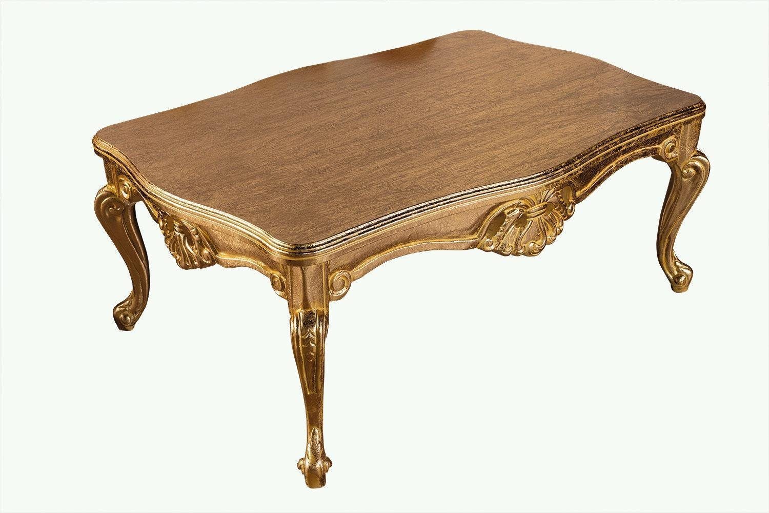 JVmoebel Wohnzimmer-Set Rote Tisch Sofagarnitur Couch (5-St) Gold Möbel Bordeaux Klassische 5tlg