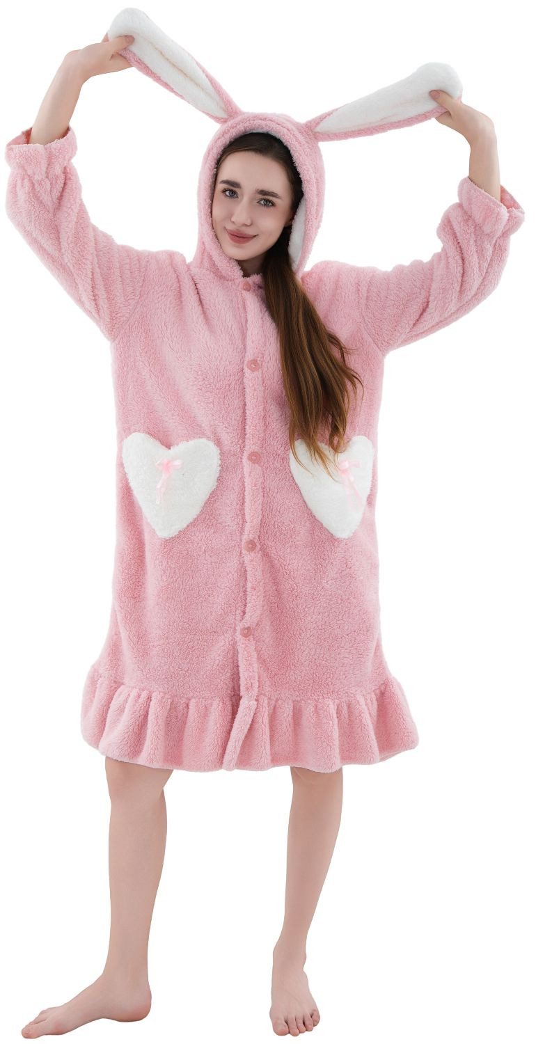 Corimori Plüschjacke Flauschiger Oversize Kuschel Deckenmantel + Kapuze pas günstig online kaufen