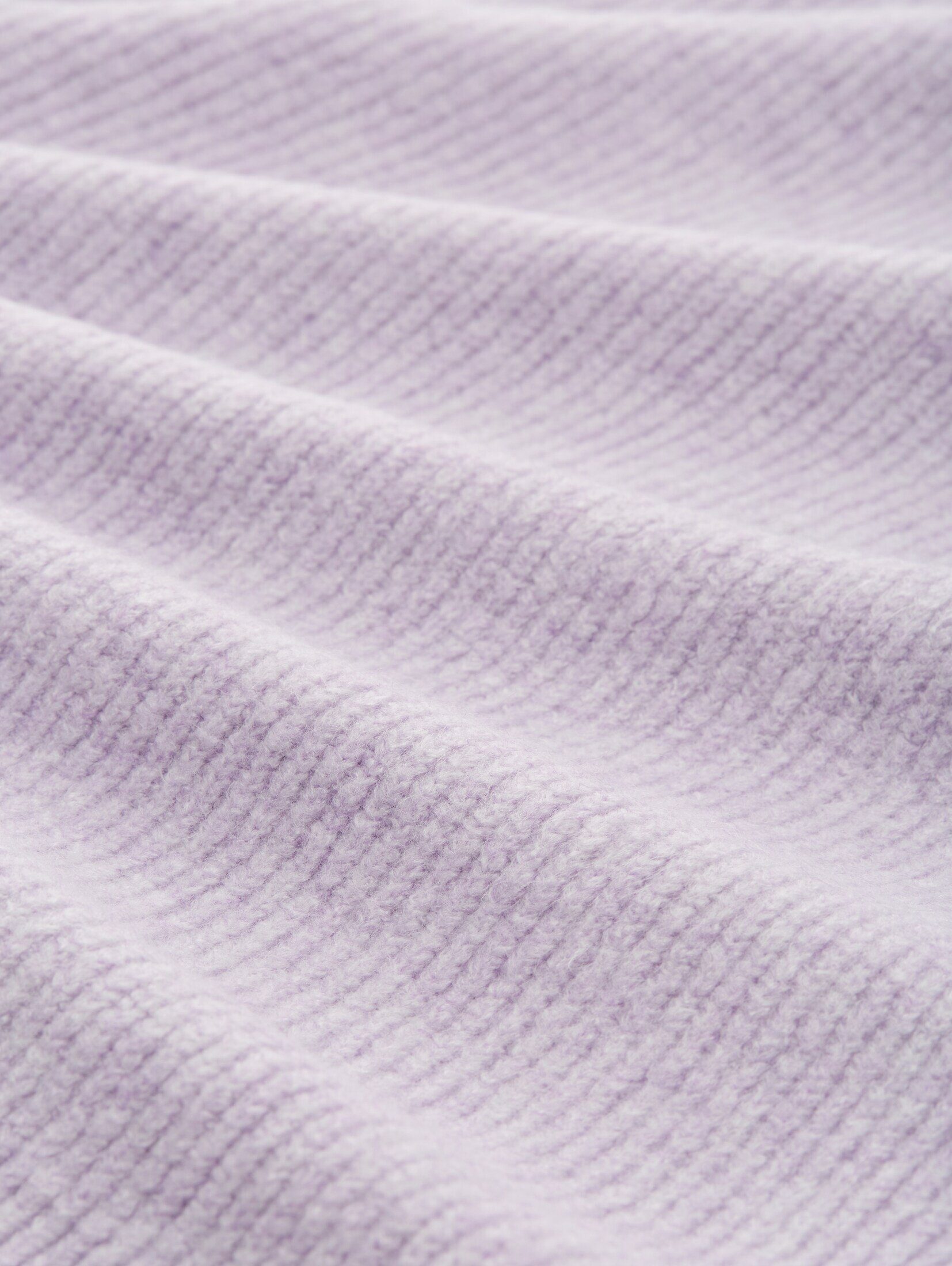 Strickjacke soft TOM recyceltem TAILOR Denim Cardigan melange mit Polyester lavender