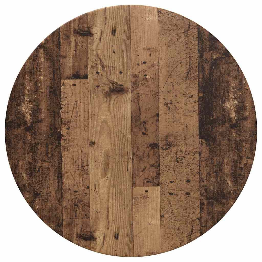 vidaXL Tischplatte Tischplatte Ø 70 x 1,5 cm Rund Holzwerkstoff Altholz (1 St)