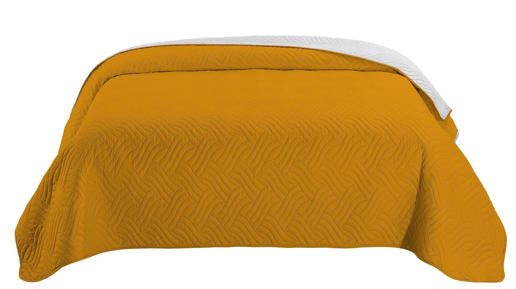 wometo Tagesdecke XXL-Tagesdecke im Wendedesign gelb 170x210 cm, OEKO-TEX®, günstig online kaufen