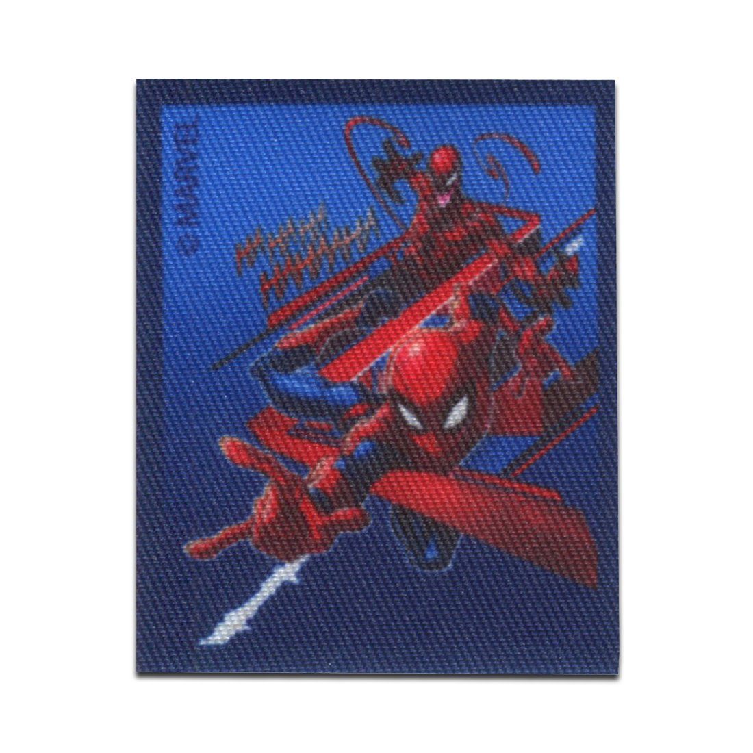 MARVEL Aufnäher Bügelbild, Aufbügler, Applikationen, Patches, Flicken, zum aufbügeln, Polyester, Spiderman Comic Carnage - Größe: 5,3 x 6,4 cm